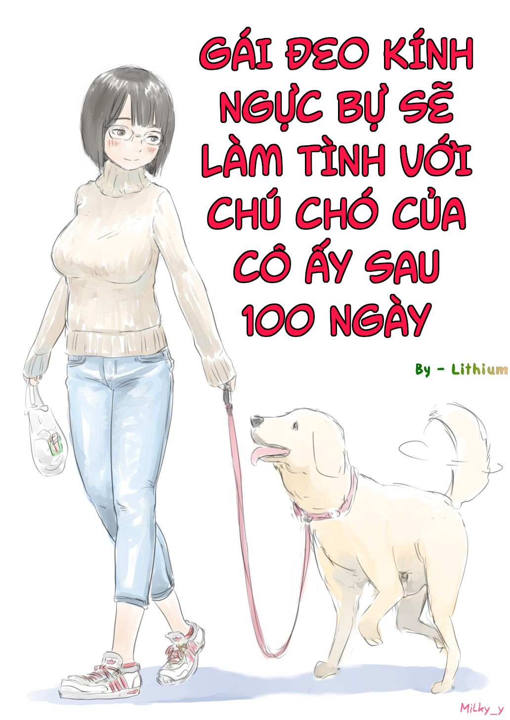 Đọc truyện hentai Gái đeo kính ngực bự sẽ làm tình với chó của cô ấy sau 100 ngày! - Part 1