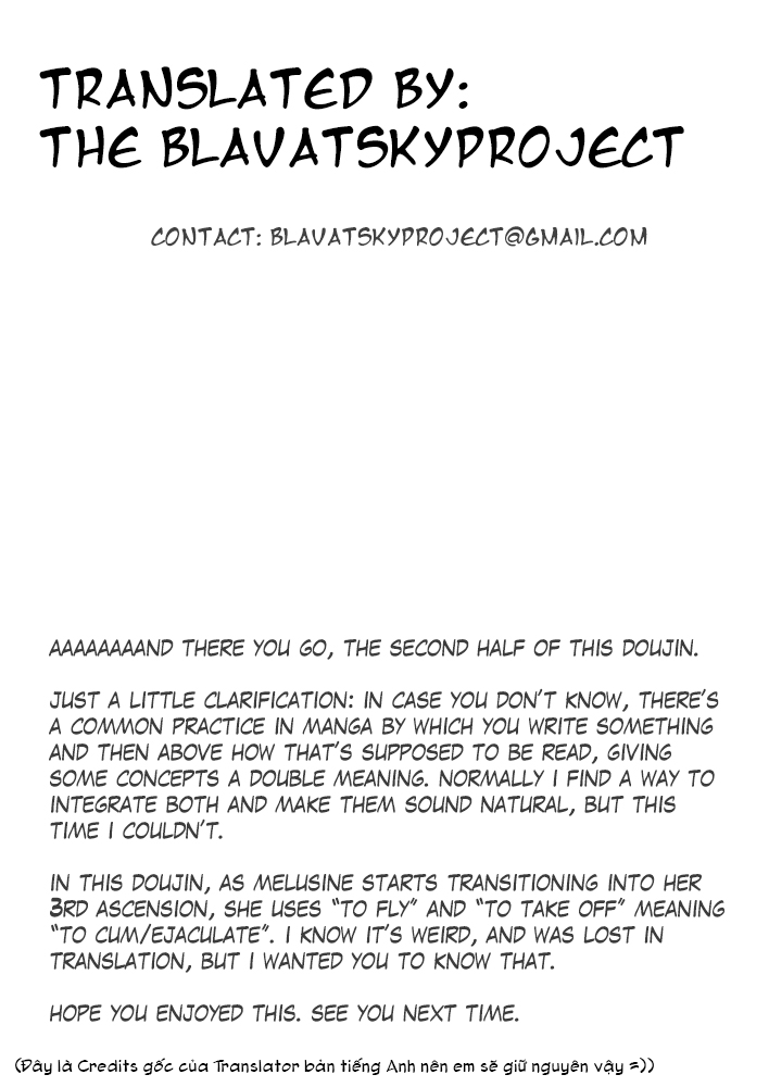 Đọc truyện hentai Melusine (Fate/Grand Order) - Oneshot (+ Part 2)