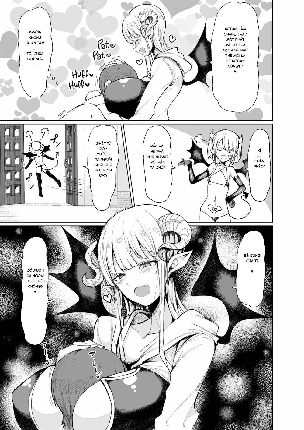 Đọc truyện hentai Ý Trời Bảo Thanh Niên Đụ 2 Em Quỷ Vương! - Oneshot