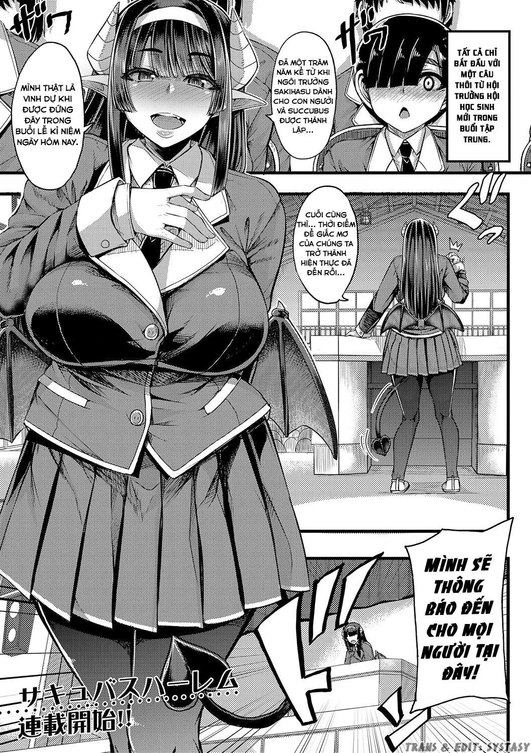 Đọc truyện hentai Succubus Sakusei-bu - Chap 1