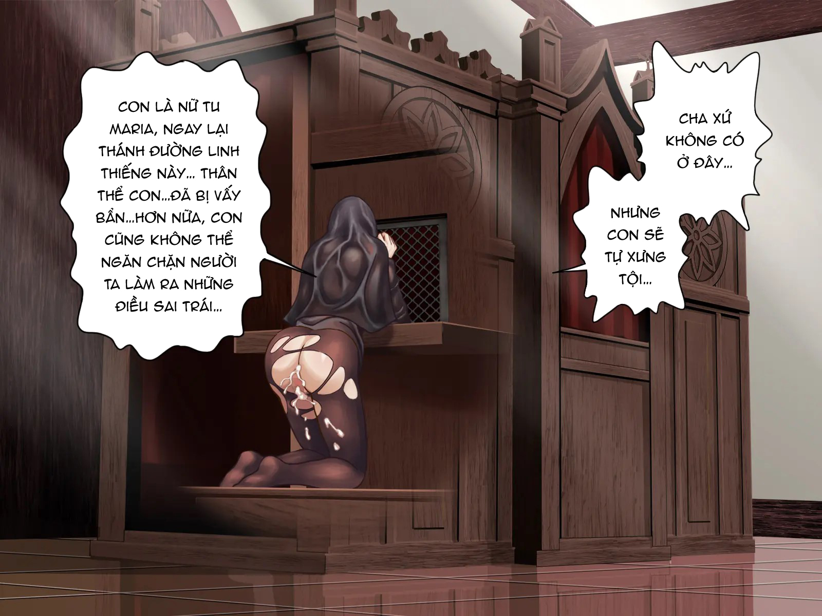 Đọc truyện hentai Âm đạo sám hối, nữ tu ở địa ngục dục vọng - Part 2