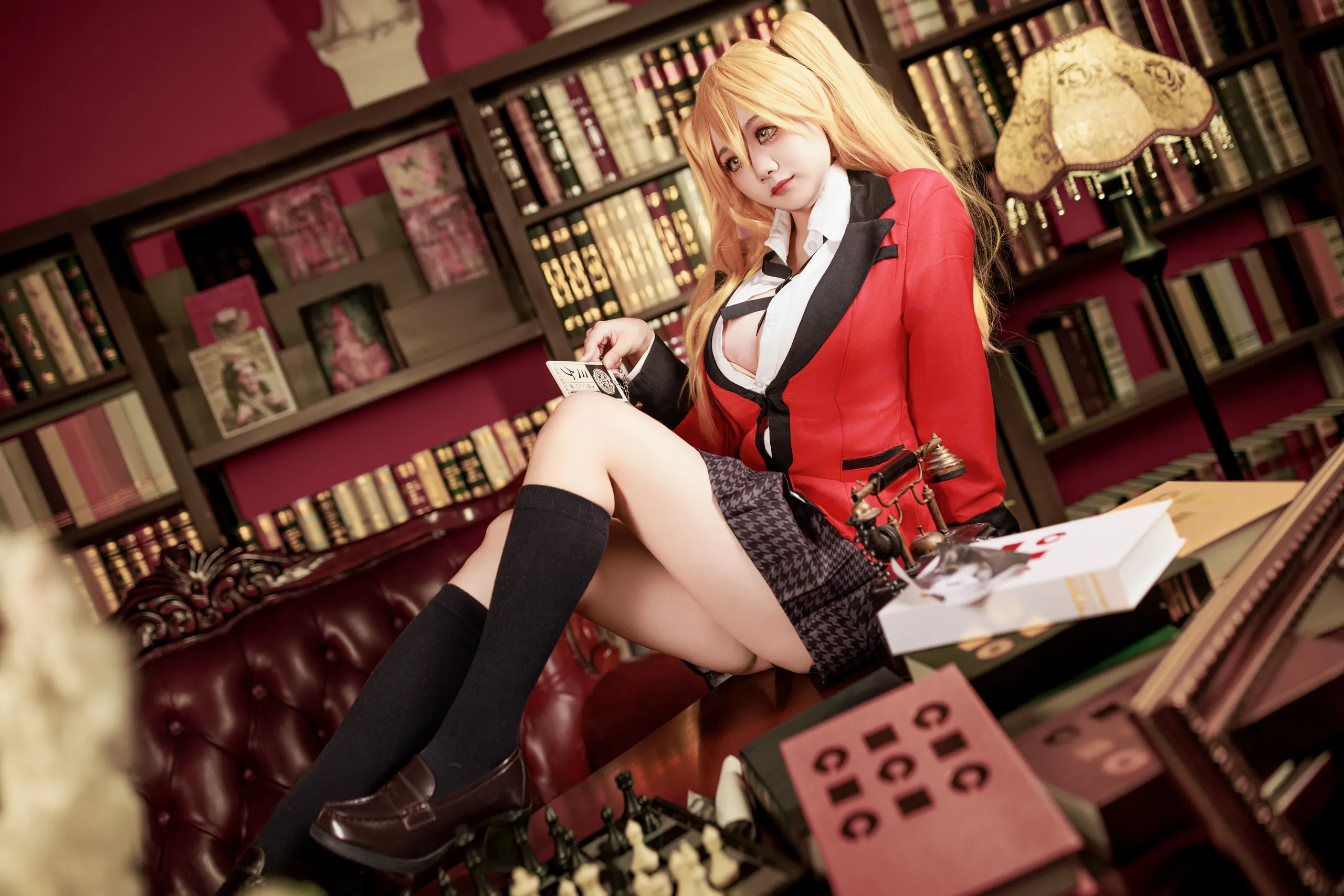 Đọc truyện hentai Tuyển tập Albums siêu phẩm Cosplay - Chap 1109 - A Xuexue - Kakegurui Saotome Meiari Uniform