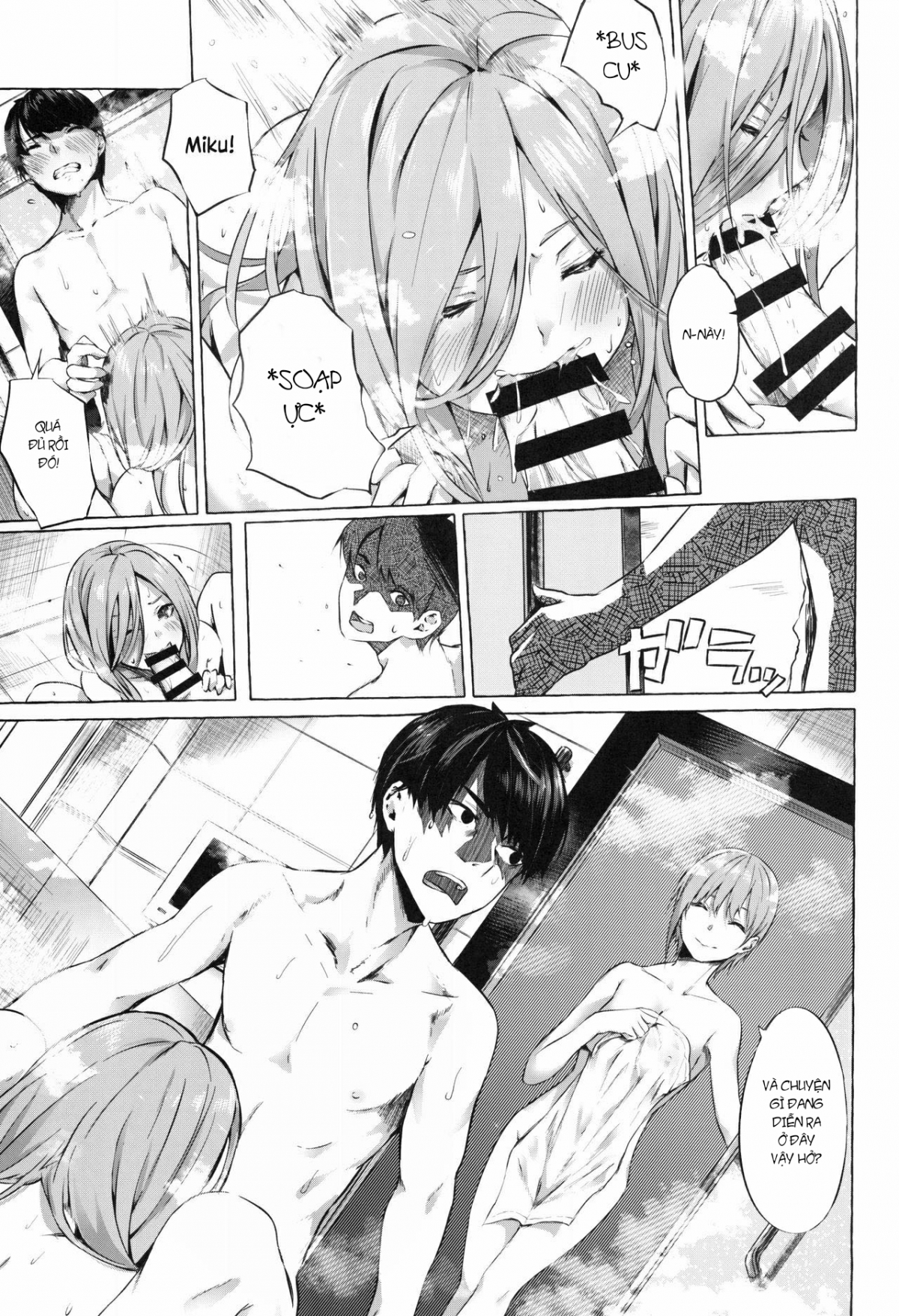 Đọc truyện hentai Giấc Mộng Vàng Với Chị Em Sinh Năm (Gotoubun no Hanayome) - Phần 1	- Giấc Mộng Vàng Với Chị Em Sinh Năm (Gotoubun no Hanayome)
