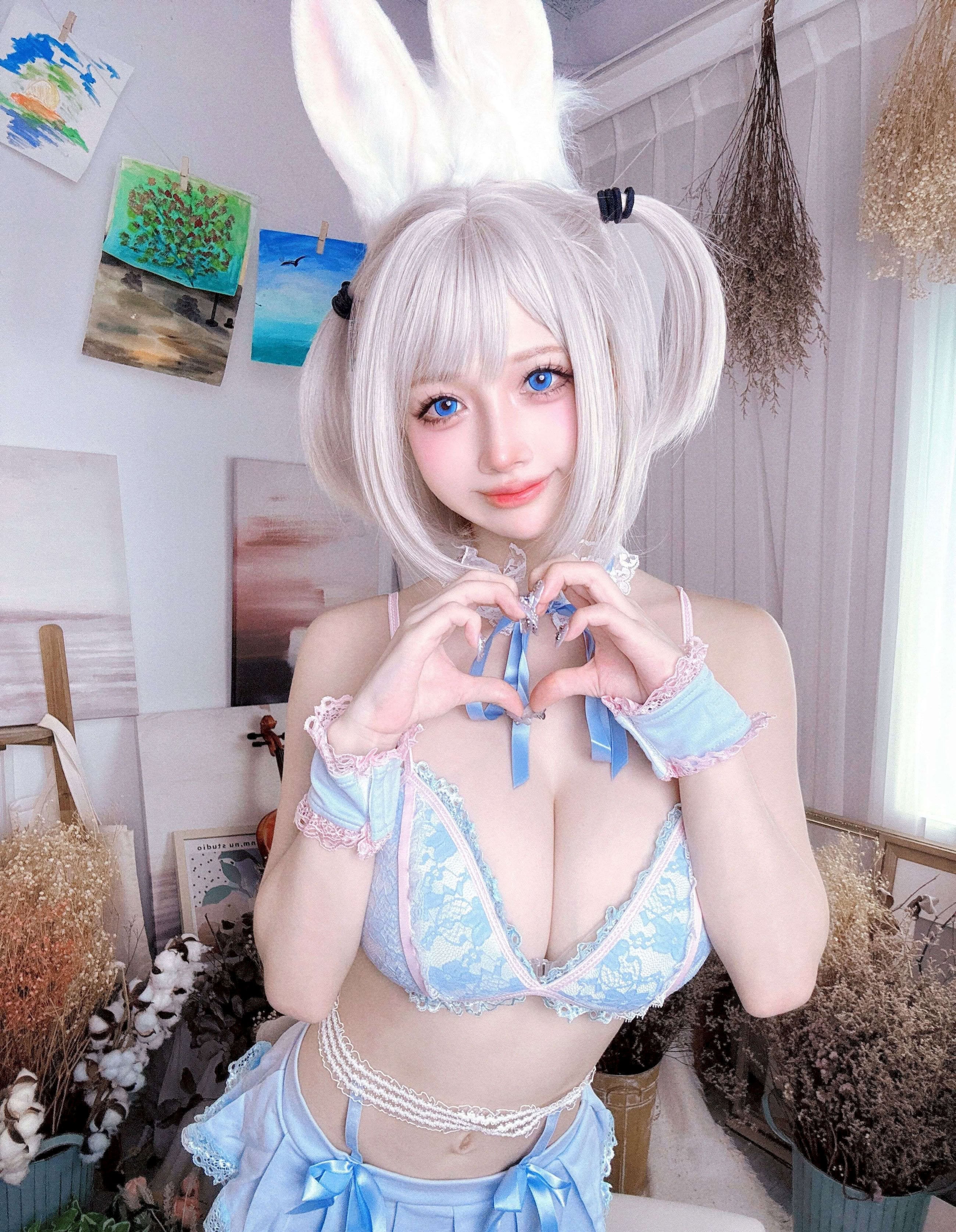 Đọc truyện hentai Tuyển tập Albums siêu phẩm Cosplay - Chap 1357 - Okita Rinka - White Rabbit