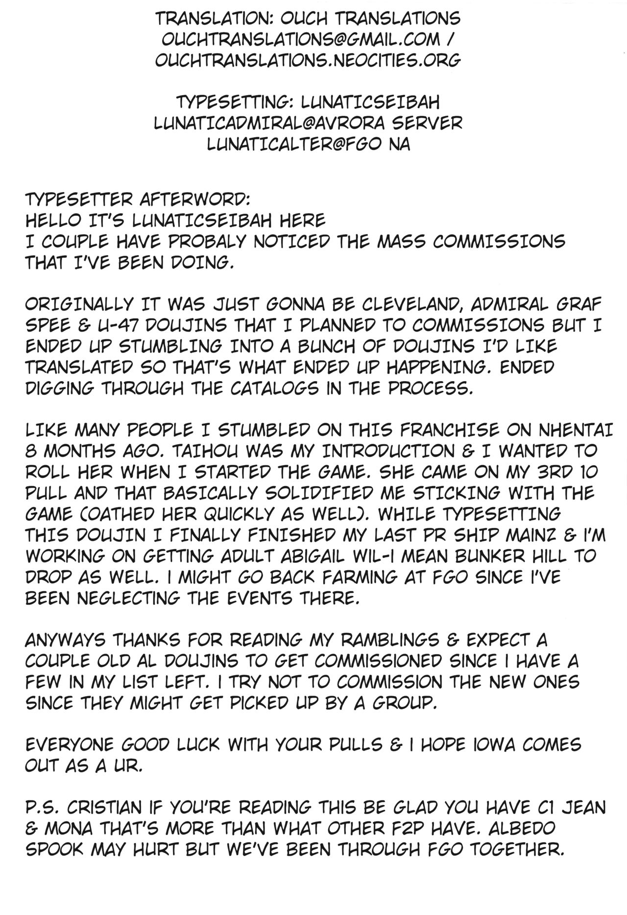 Đọc truyện hentai Himono Sanren Long Island - Oneshot