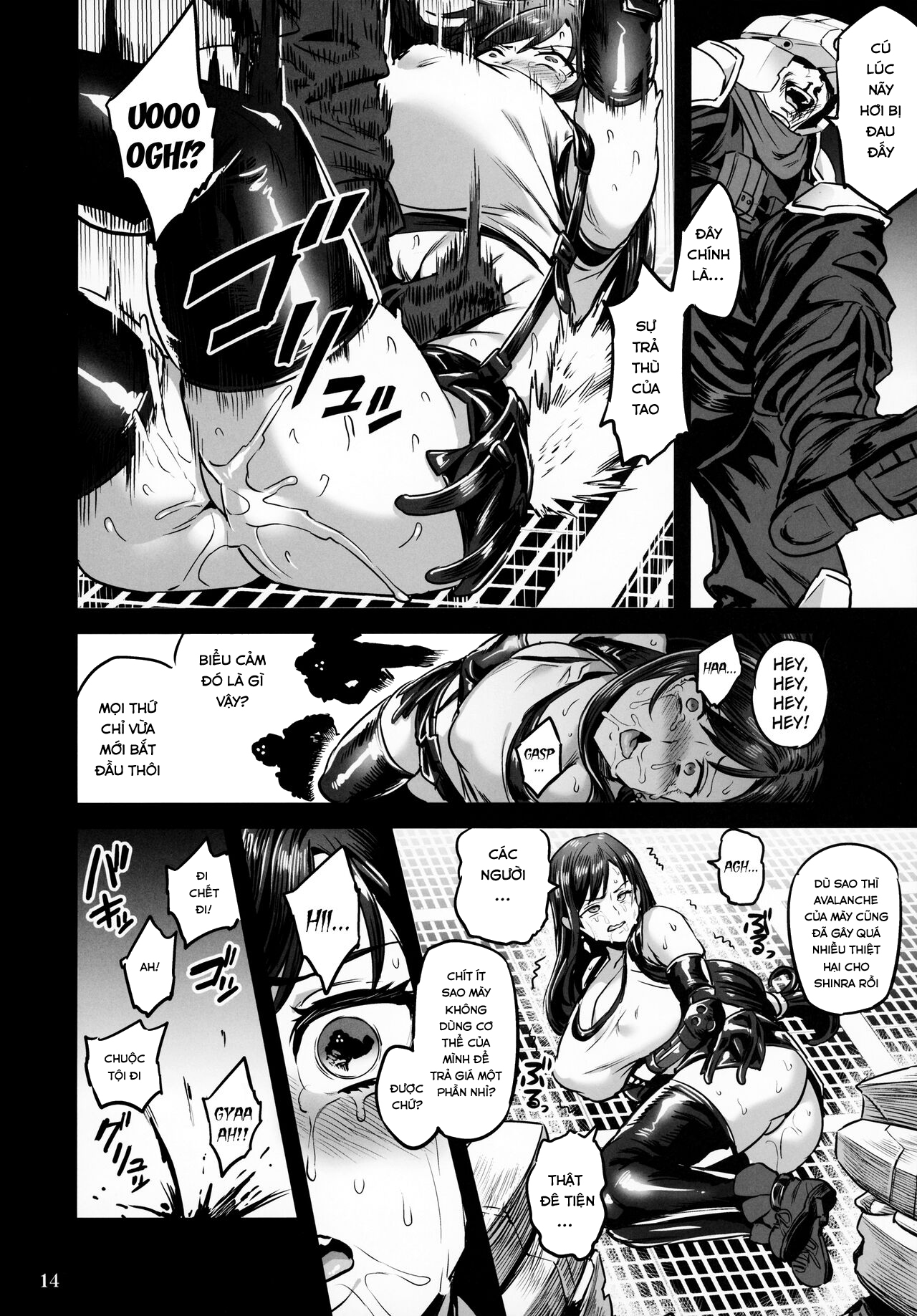 Đọc truyện hentai Deka Chichi Terrorist no Kousei Kouhai Jikken (Final Fantasy VII) - Oneshot