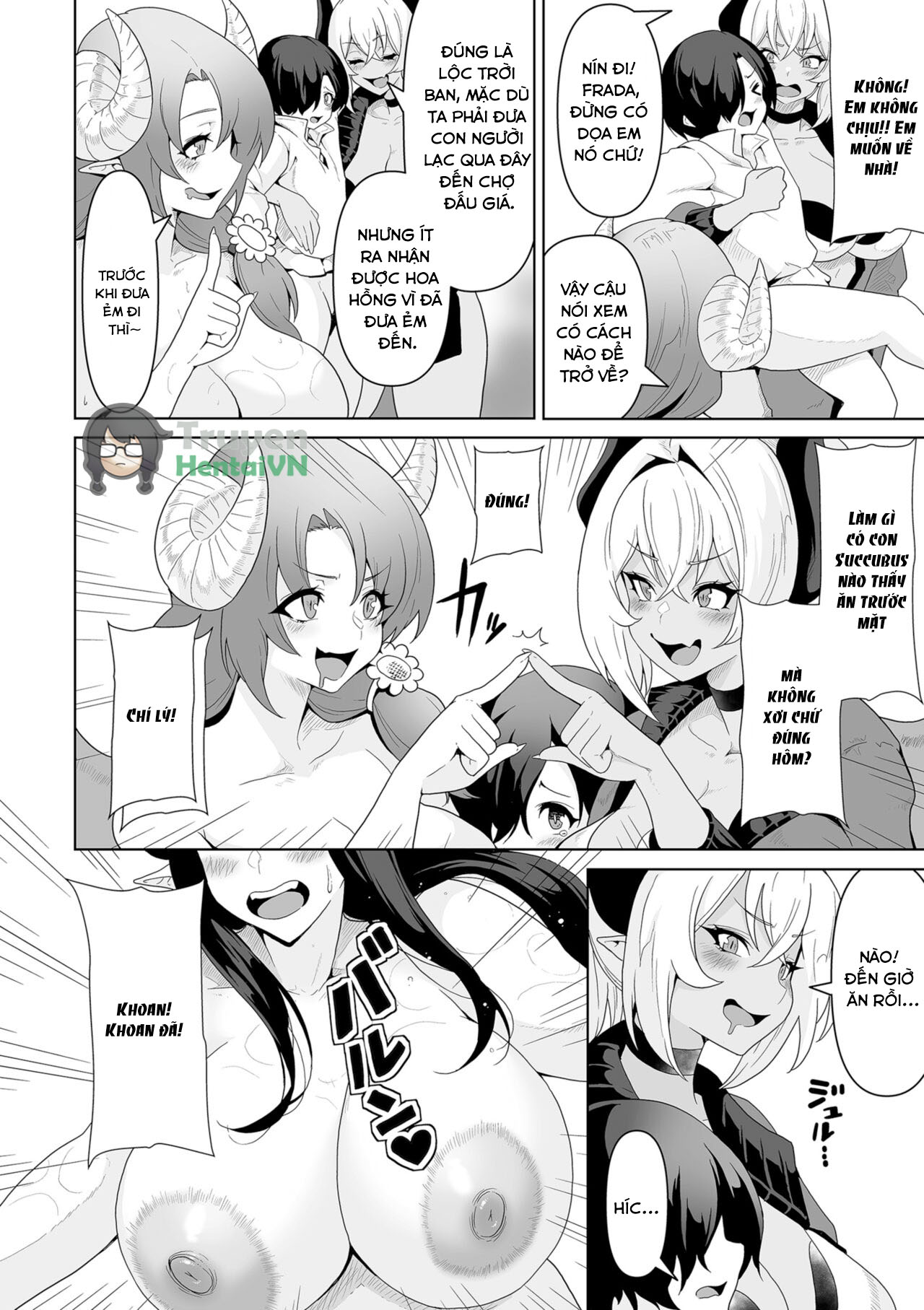 Đọc truyện hentai Vương quốc Succubus thèm bú - Chap 4