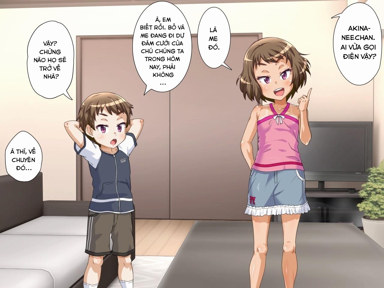 Đọc truyện hentai Home alone phiên bản 2 chị em!!! - Chap 1: Mở đầu sương sương + cầu thang