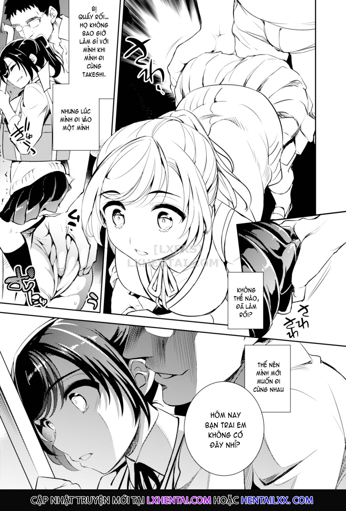 Đọc truyện hentai Sayuri - Kareshi to Hatsu H Mokuzen ni Chikan ni NTR-reta Shoujo - Chap 1