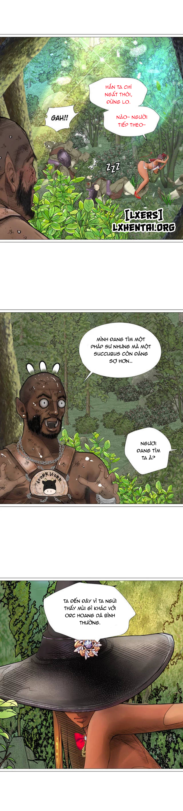 Đọc truyện hentai Nữ Hoàng Dark Elf Và Nô Lệ Orc - Chap 18