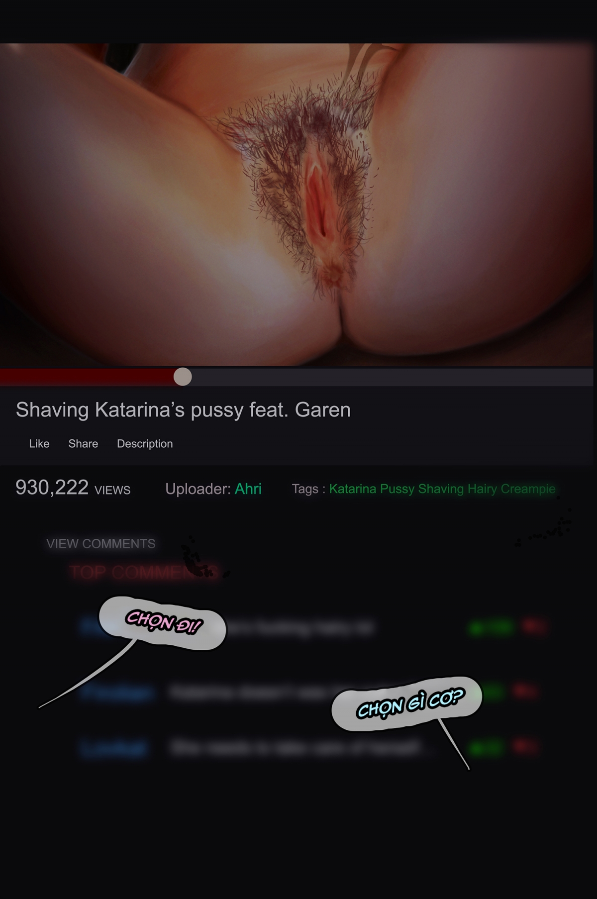 Đọc truyện hentai Cạo Lông Cho Katarina - Oneshot