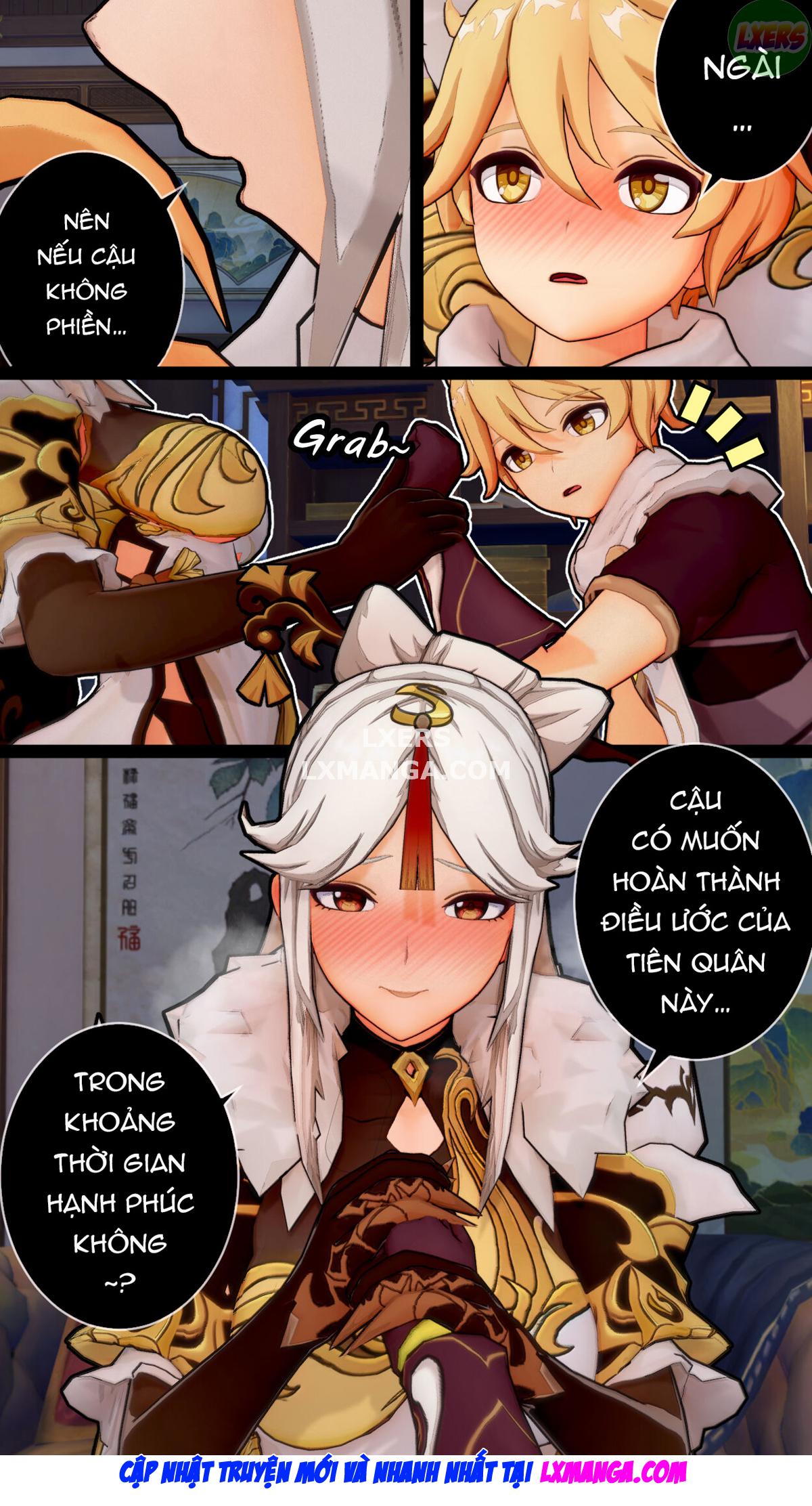 Đọc truyện hentai Lời tri ân đặc biệt của Ningguang - Oneshot