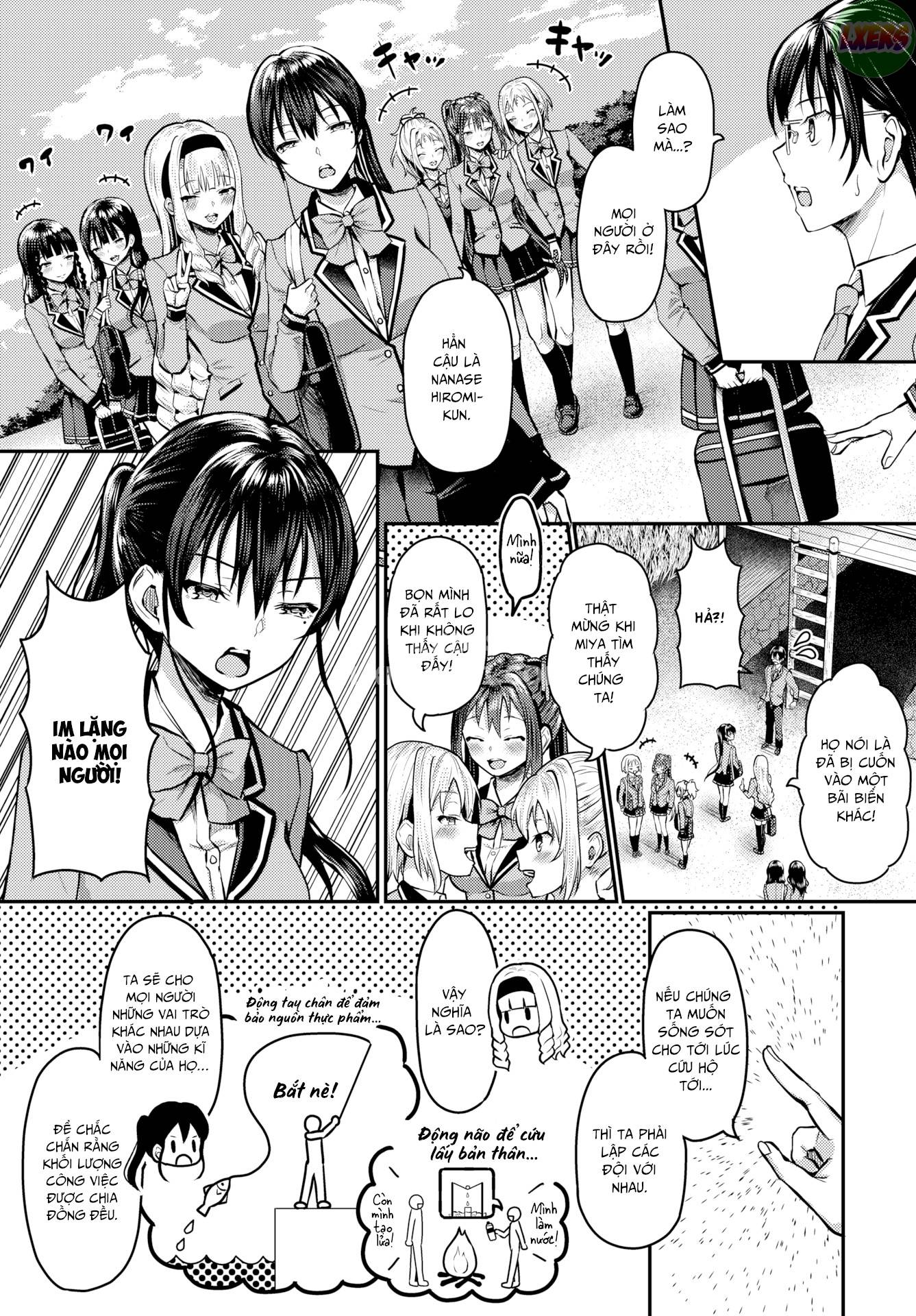 Đọc truyện hentai Stranded on a Desert Island Where I Can Creampie All the Girls I Want - Chap 4