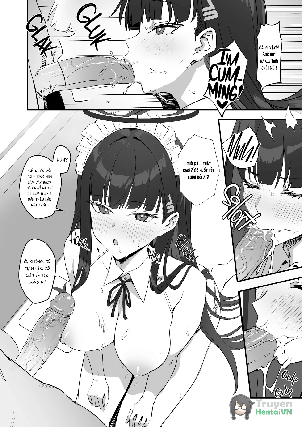 Đọc truyện hentai Tsukatsuki Rio no Maid Seikatsu (Blue Archive) - Oneshot