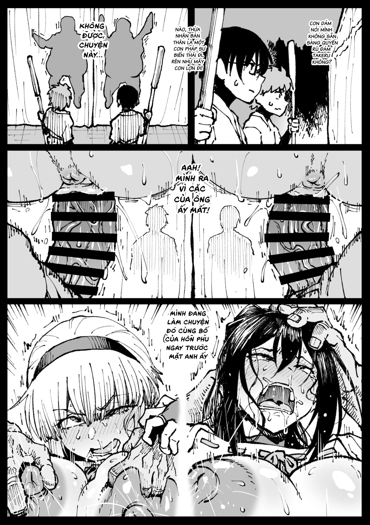 Đọc truyện hentai Bố chồng đụ đôi chị em! - Oneshot