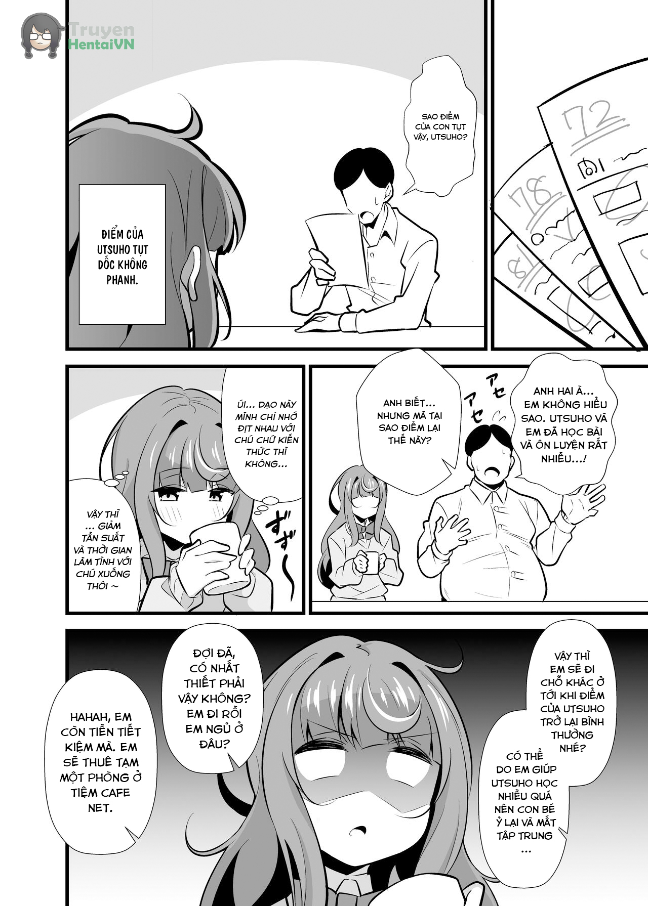 Đọc truyện hentai Oji Saimin 2 Oji-san Fusoku de Hatsujouki ga Tomaranai Meikko no Nonstop Semen Shiboritori Gyaku Rape - Oneshot