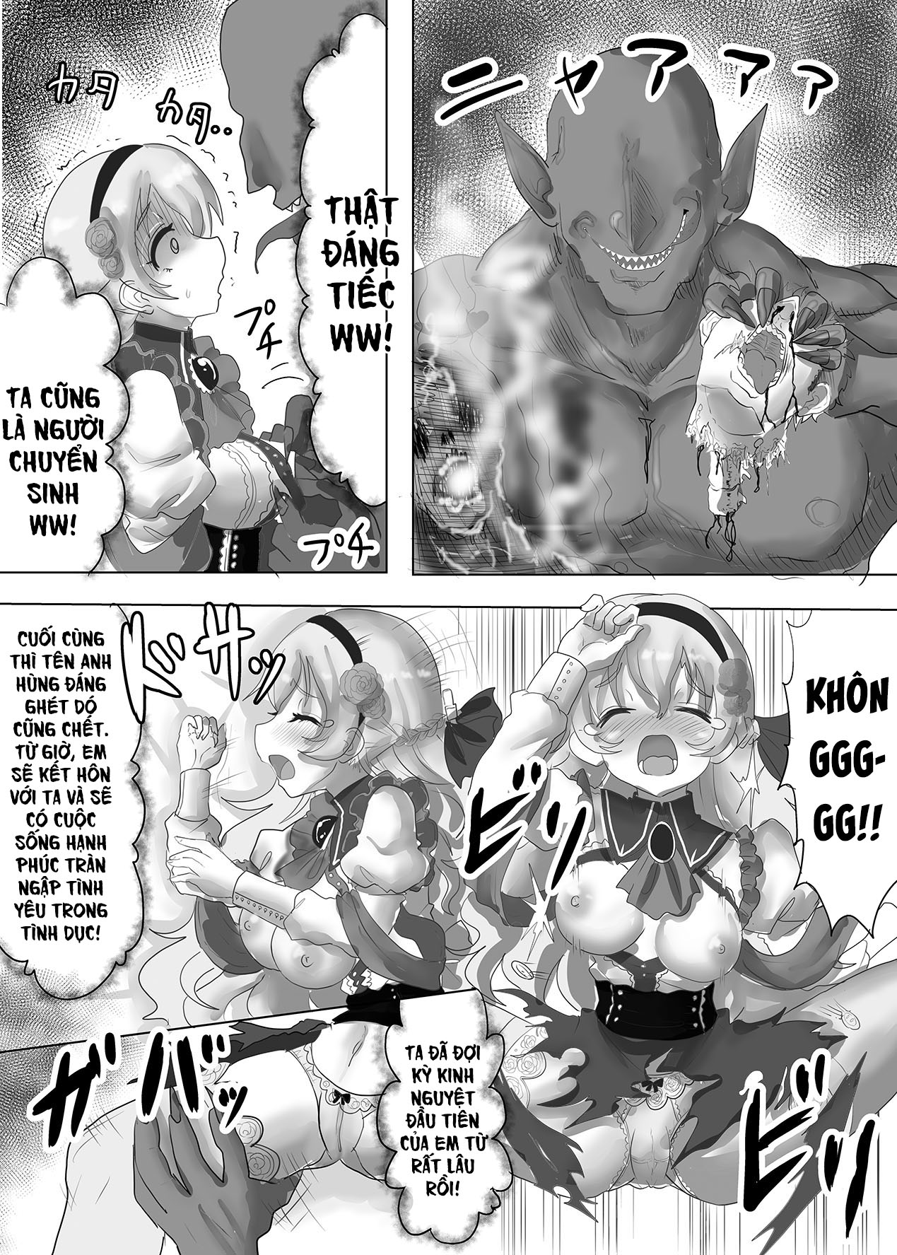 Đọc truyện hentai Thánh nữ chuyển sinh bị Ma vương tà ác hiếp dâm rồi bị ép trở thành cô dâu đẻ con cho hắn - Oneshot nứng