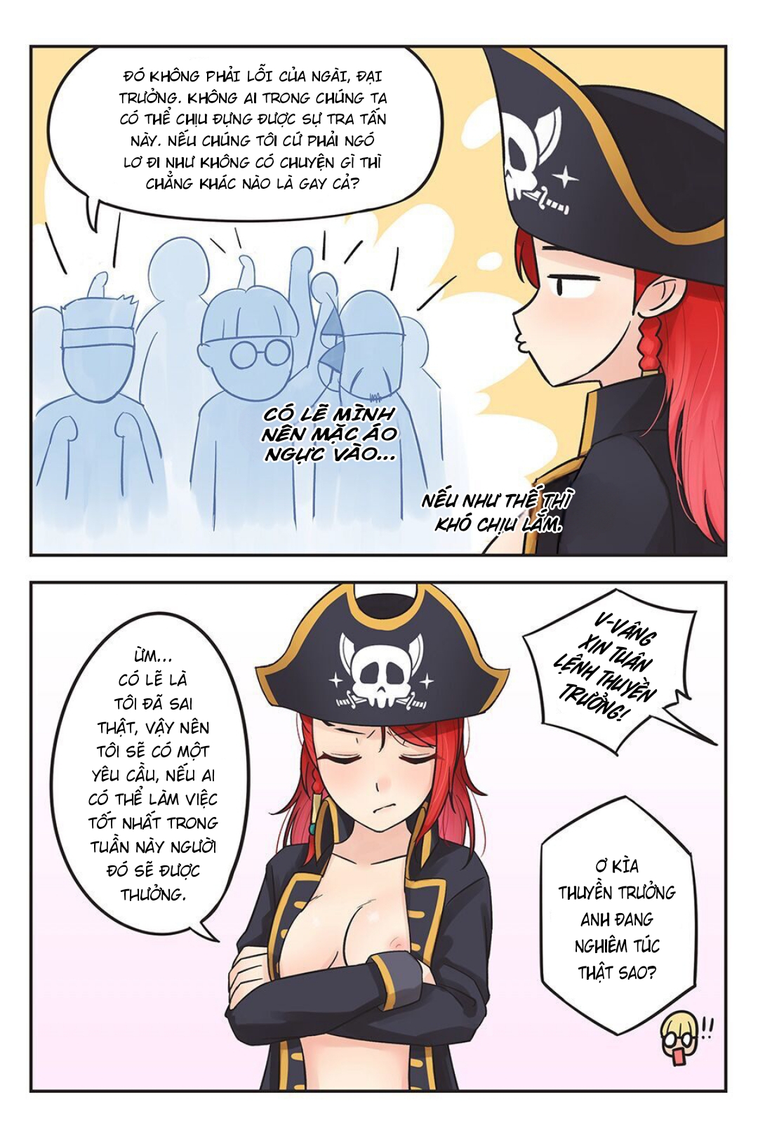 Đọc truyện hentai Rowan thuyền trưởng tóc đỏ - Chap 2