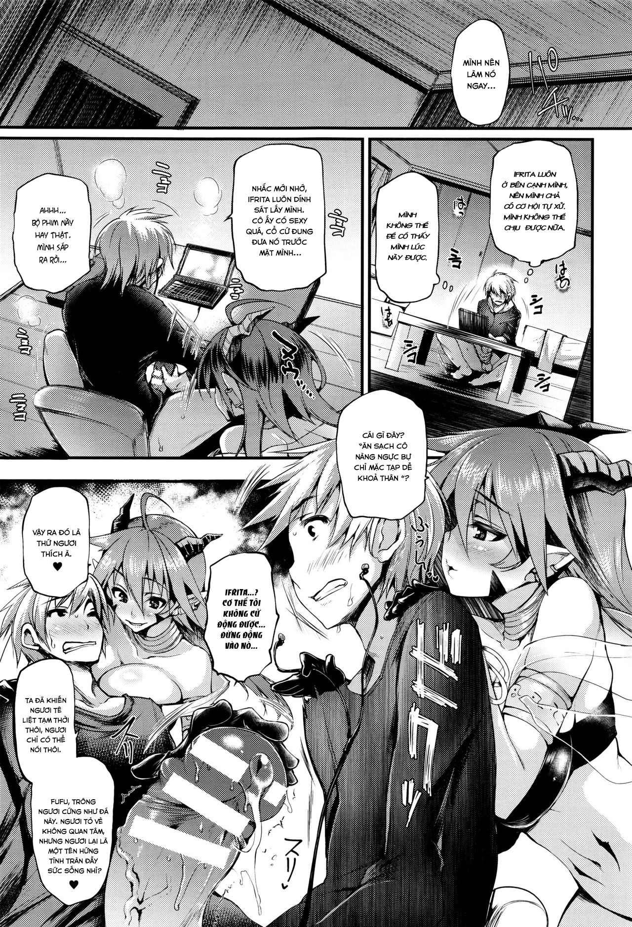 Đọc truyện hentai Majin wa Negai o Kanaetasou ni Kochira o Miteiru - Oneshot