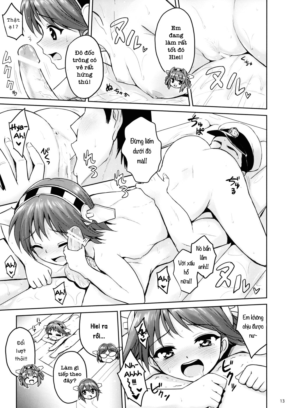 Đọc truyện hentai Chị Em Kongou và Đô Đốc! (Kantai Collection) - Oneshot