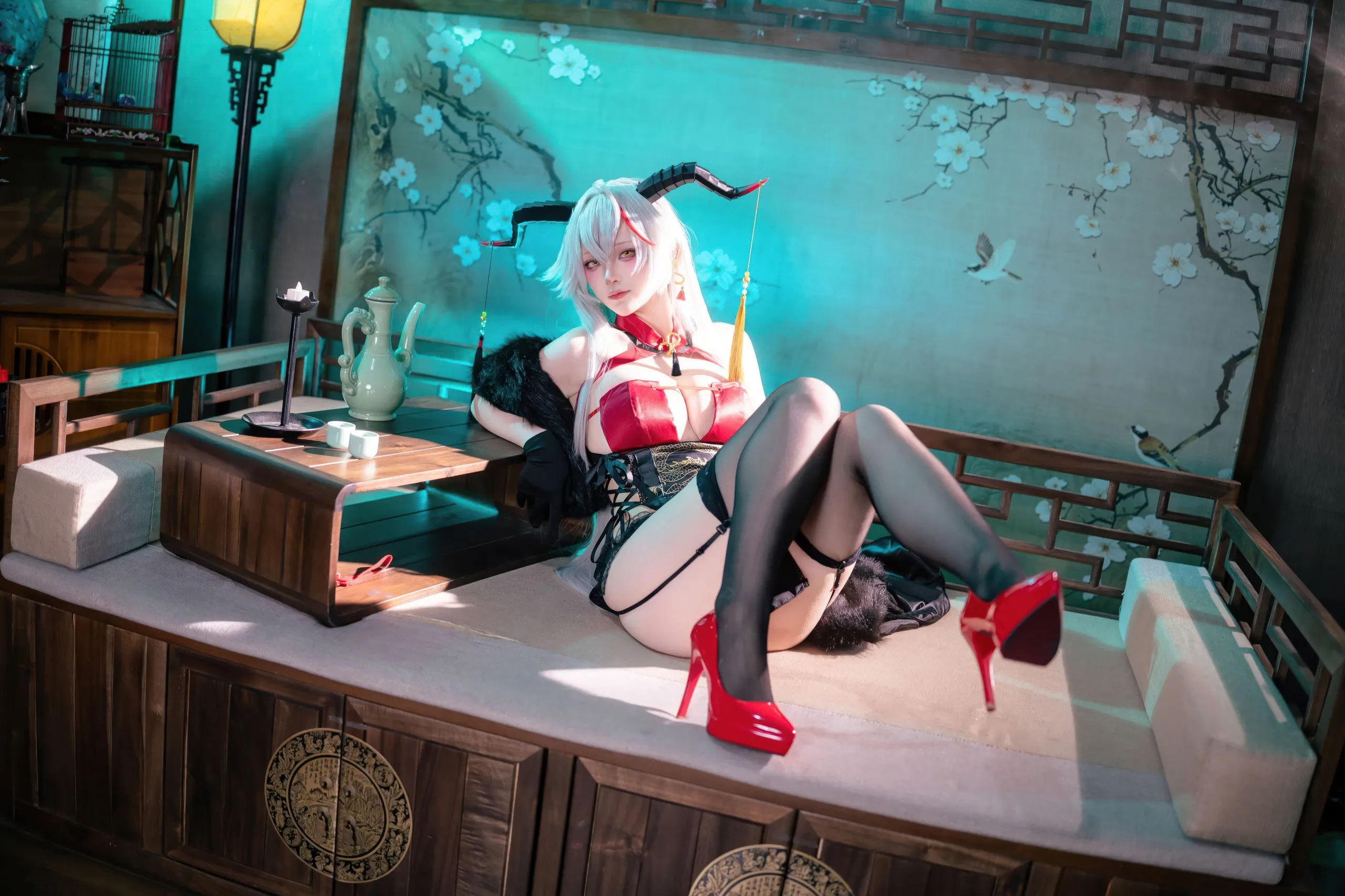 Đọc truyện hentai Tuyển tập Albums siêu phẩm Cosplay - Chap 1125 - Yukako - Azur Lane Aegir Cheongsam