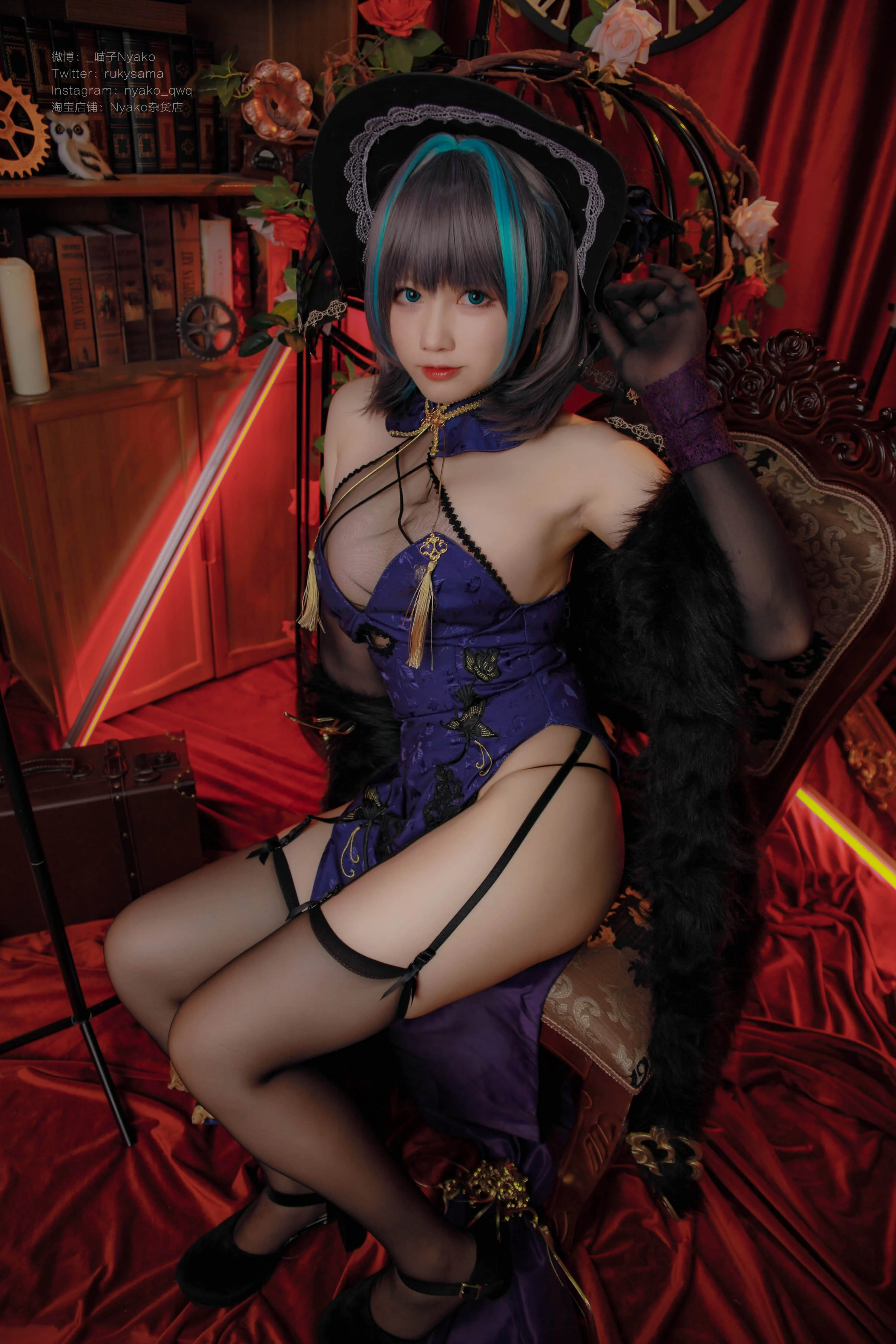 Đọc truyện hentai Tuyển tập Albums siêu phẩm Cosplay - Chap 808 - Nyako - Cheshire Cheongsam