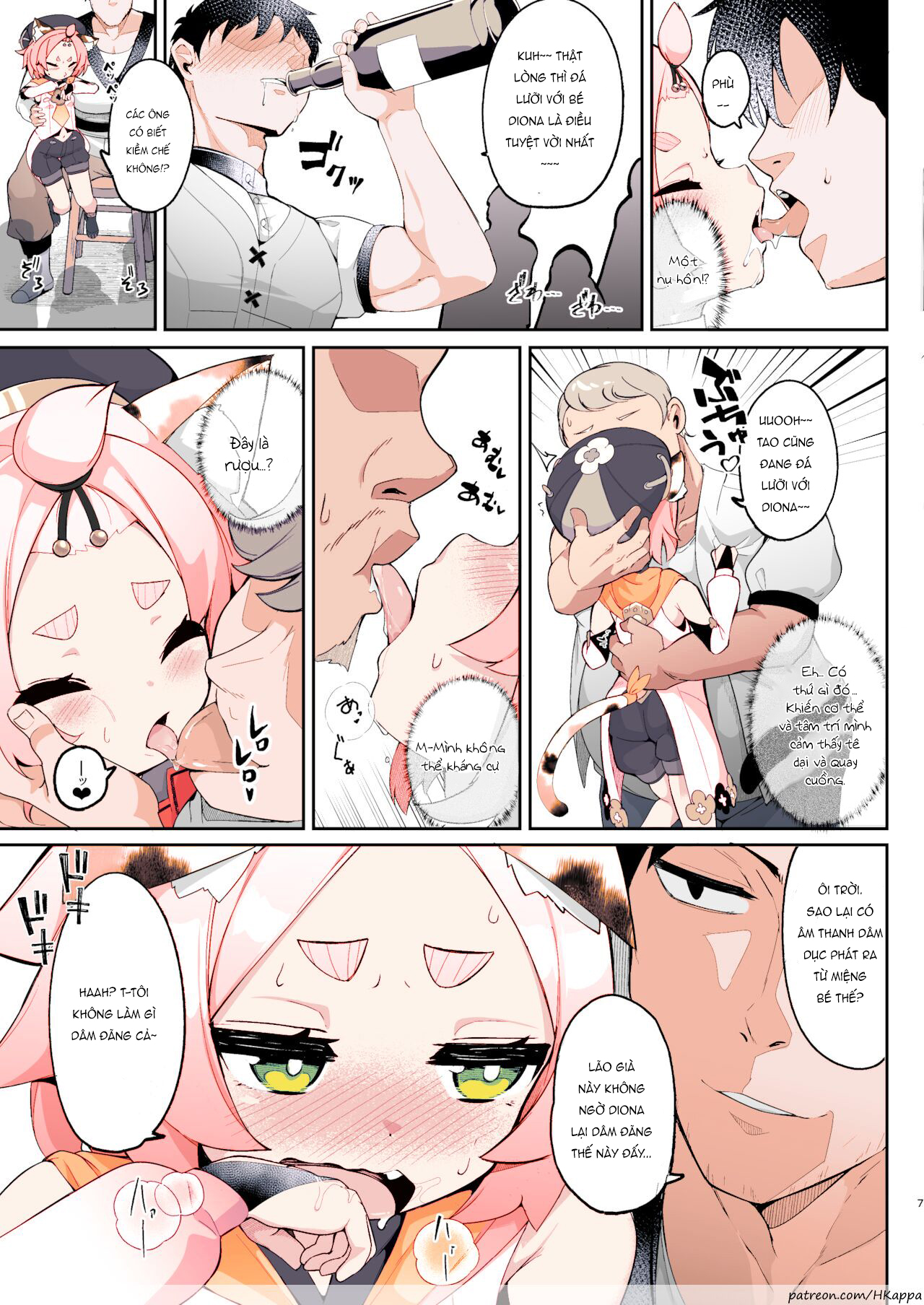 Đọc truyện hentai Ly cocktail bí mật của Diona - 1shot có màu