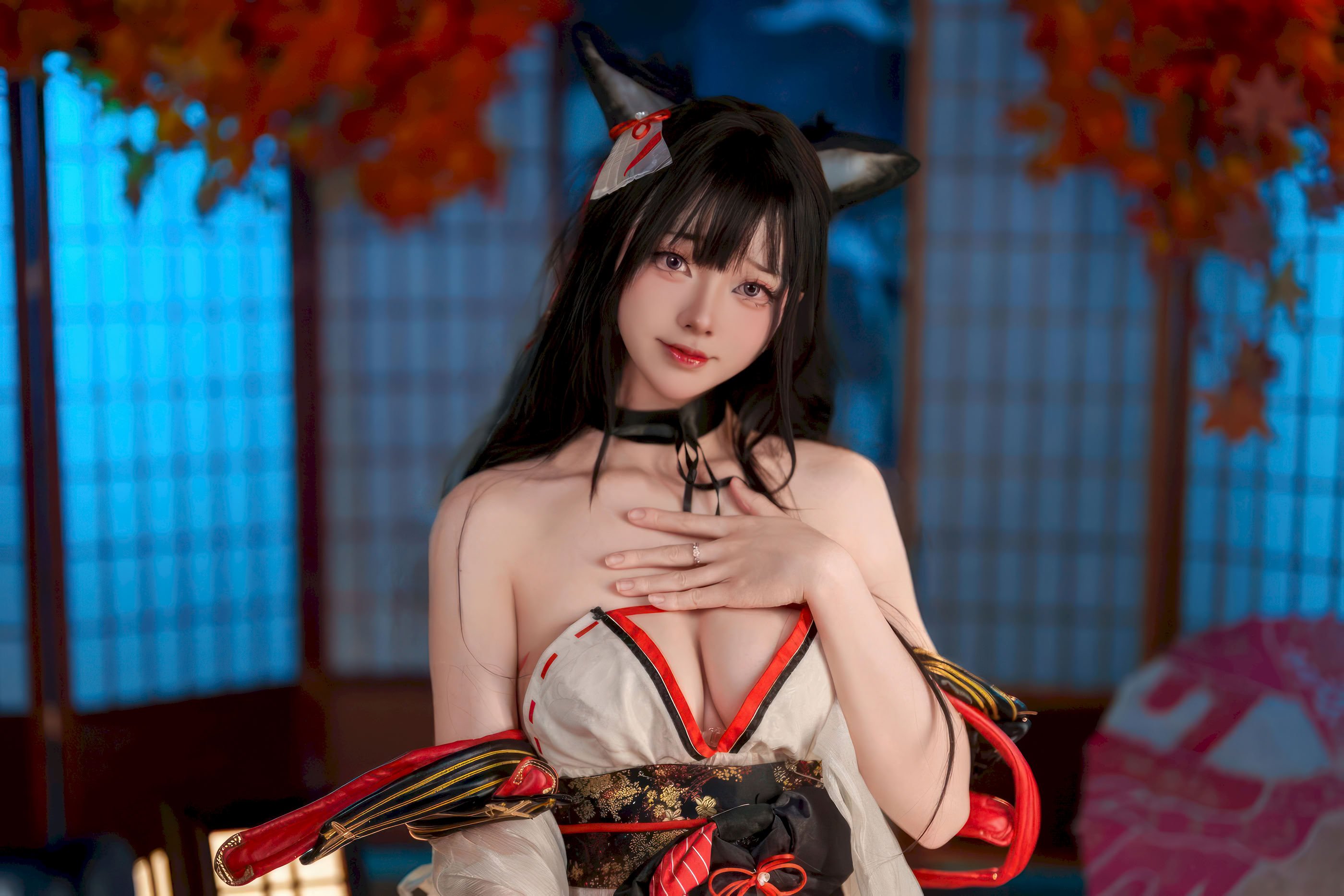 Đọc truyện hentai Tuyển tập Albums siêu phẩm Cosplay - Chap 1278 - Maeno-sama - Azur Lane Amagi Swimsuit