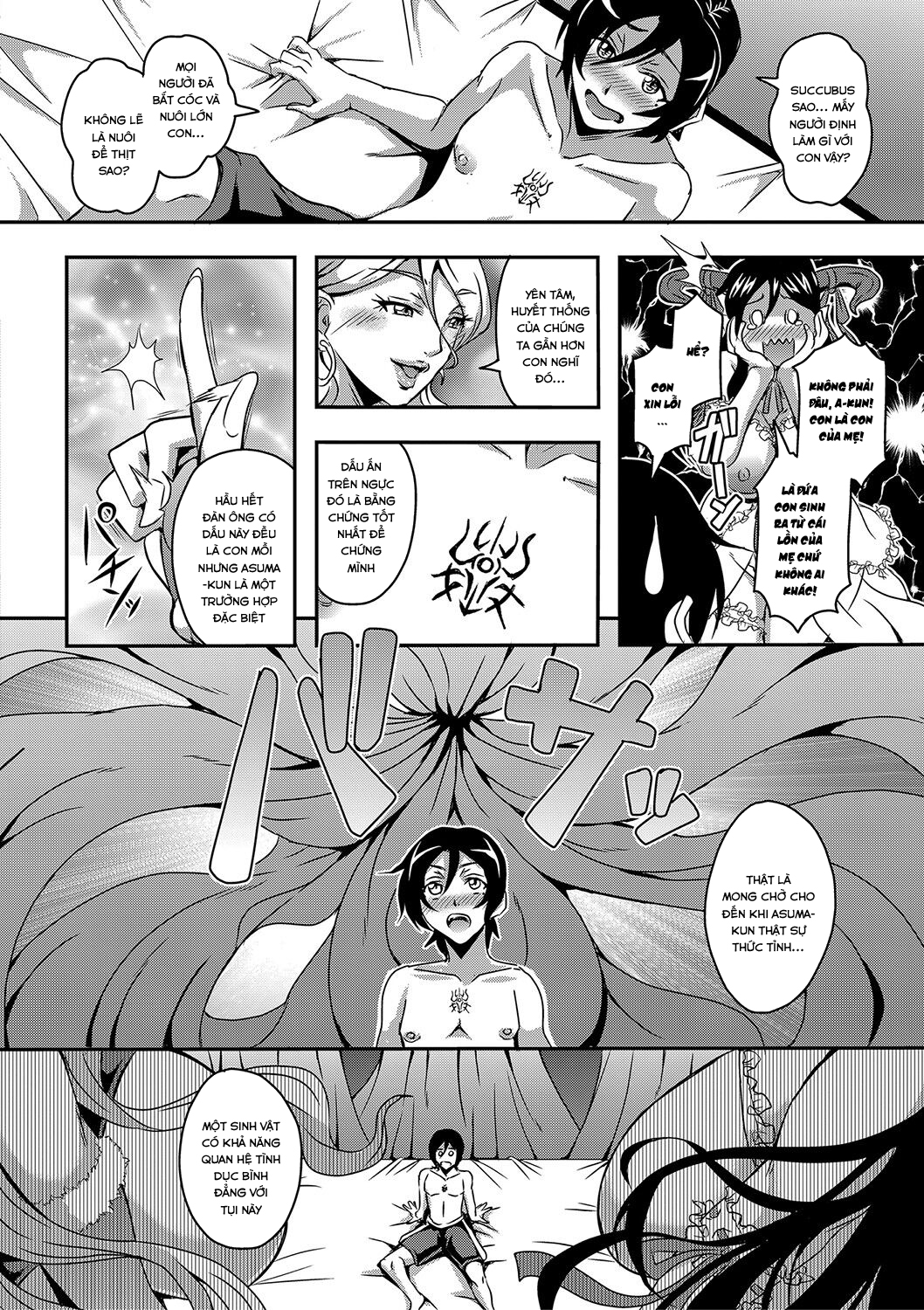 Đọc truyện hentai Boku to Succubus Mama-tachi to no Harem Life - Chap 1