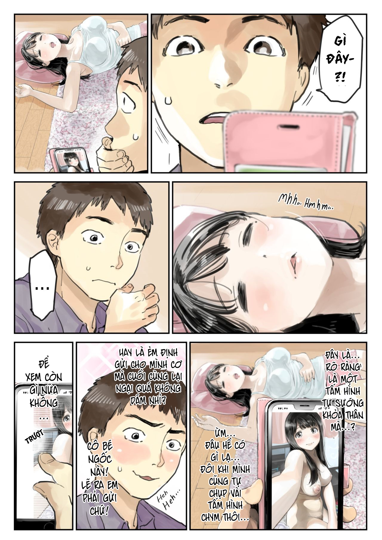 Đọc truyện hentai Xem trộm điện thoại bạn gái - Phần 1