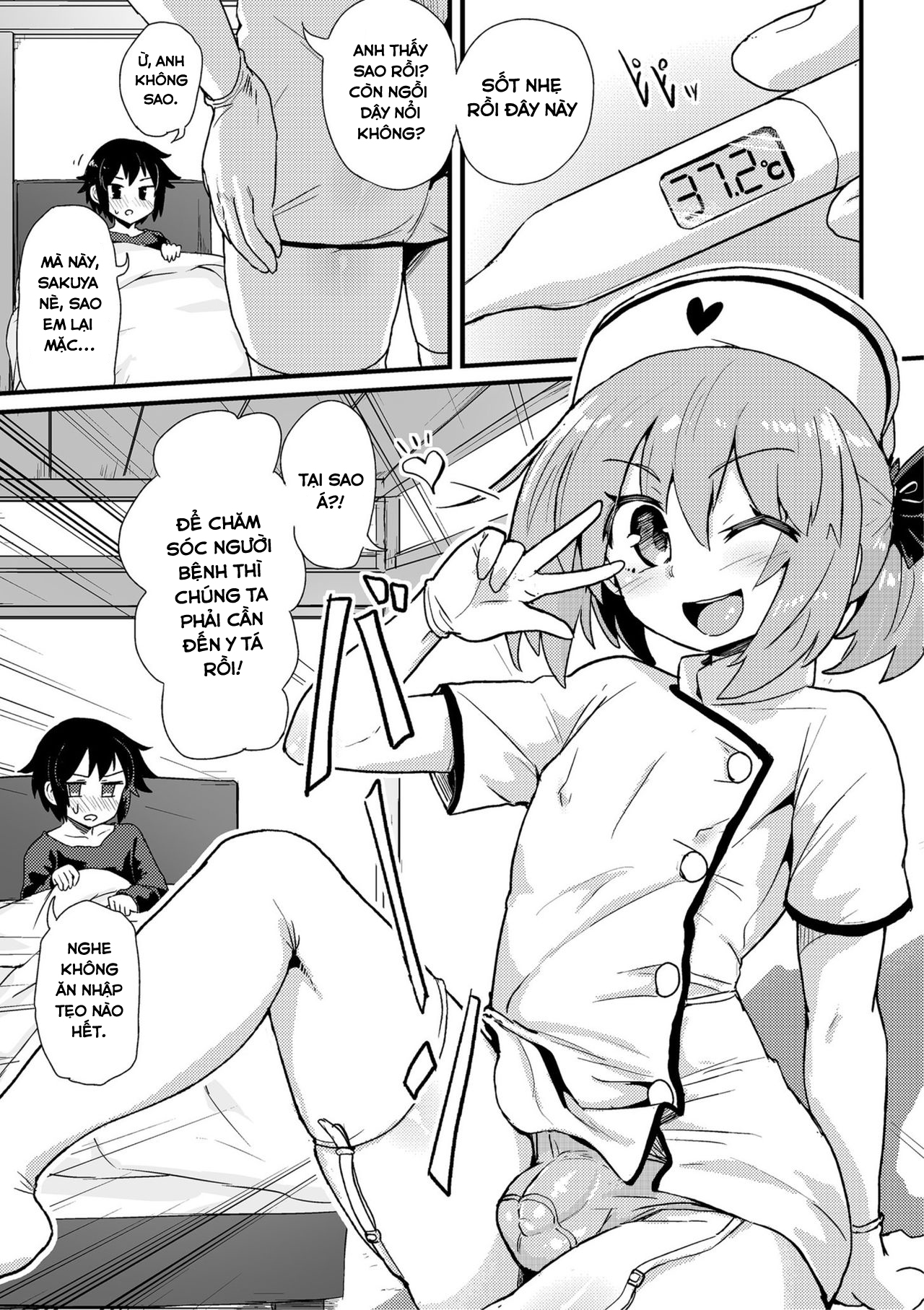 Đọc truyện hentai Boku wa Kenketsu Nurse - Oneshot