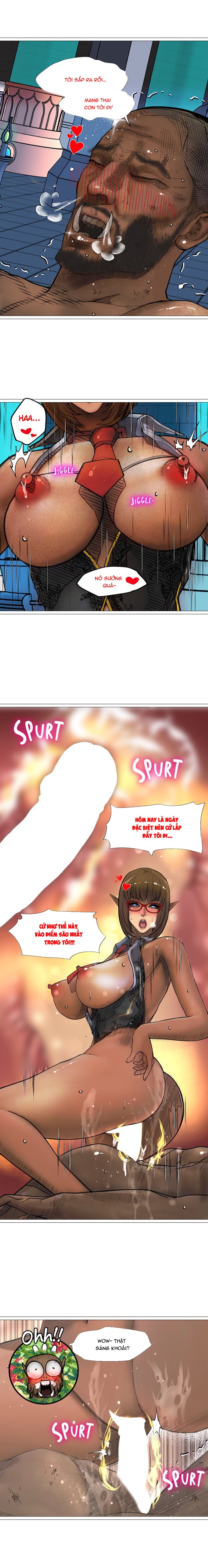 Đọc truyện hentai Nữ Hoàng Dark Elf Và Nô Lệ Orc - Chap 16