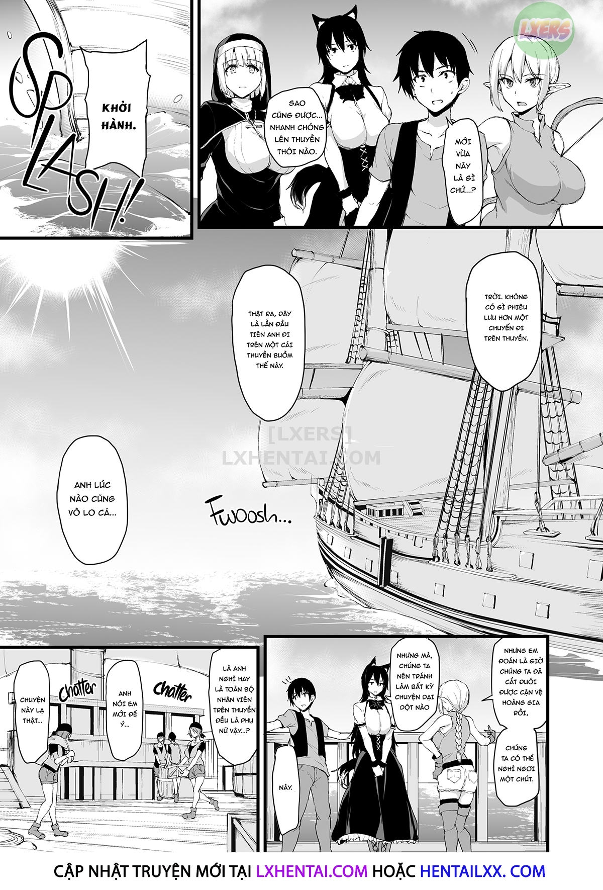 Đọc truyện hentai Tales of a Harem in Another World - Chap 6 - Overloaded! Orgies on the High Seas!