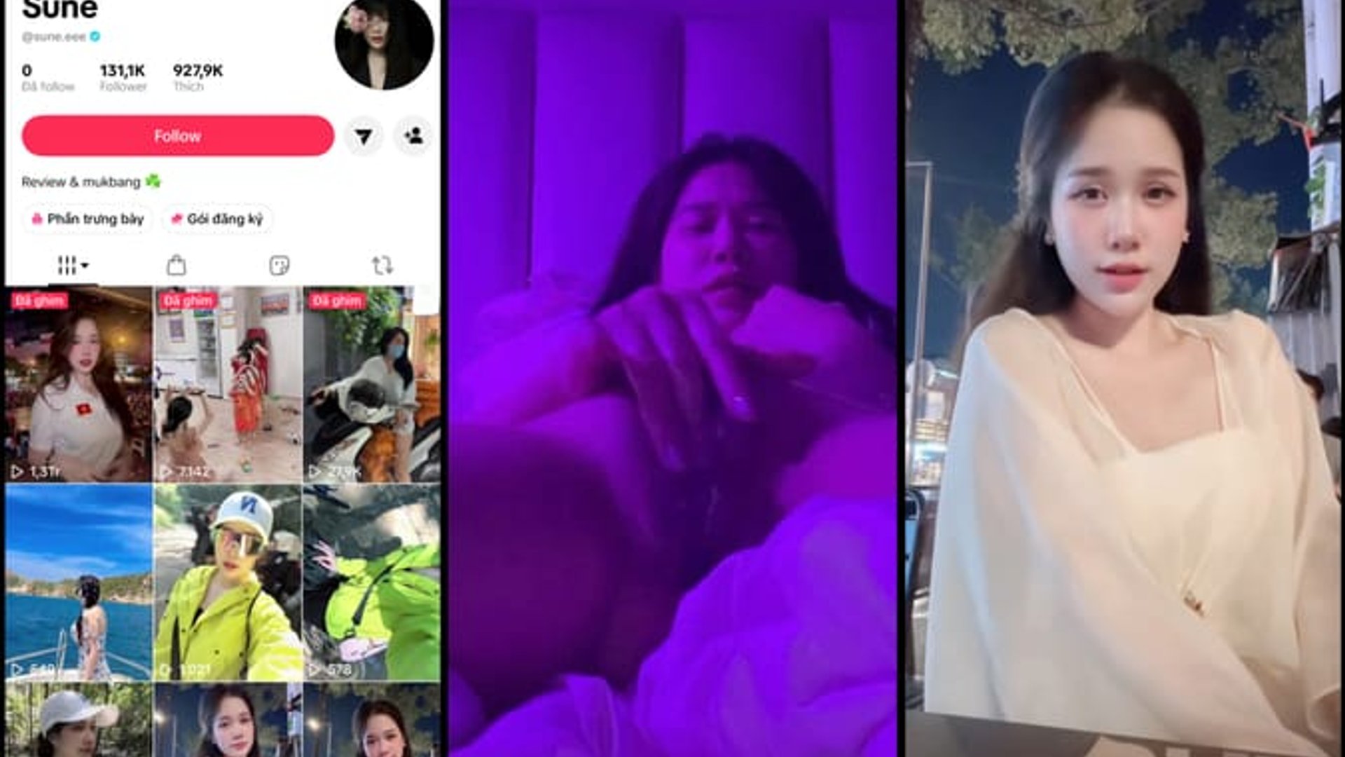 ⁣Hot Tiktoker Sune hơn 130k fl lộ clip thủ dâm bằng sextoy vừa rên la vừa xoa vú lên đỉnh mặt biểu cảm siêu nứng lồn