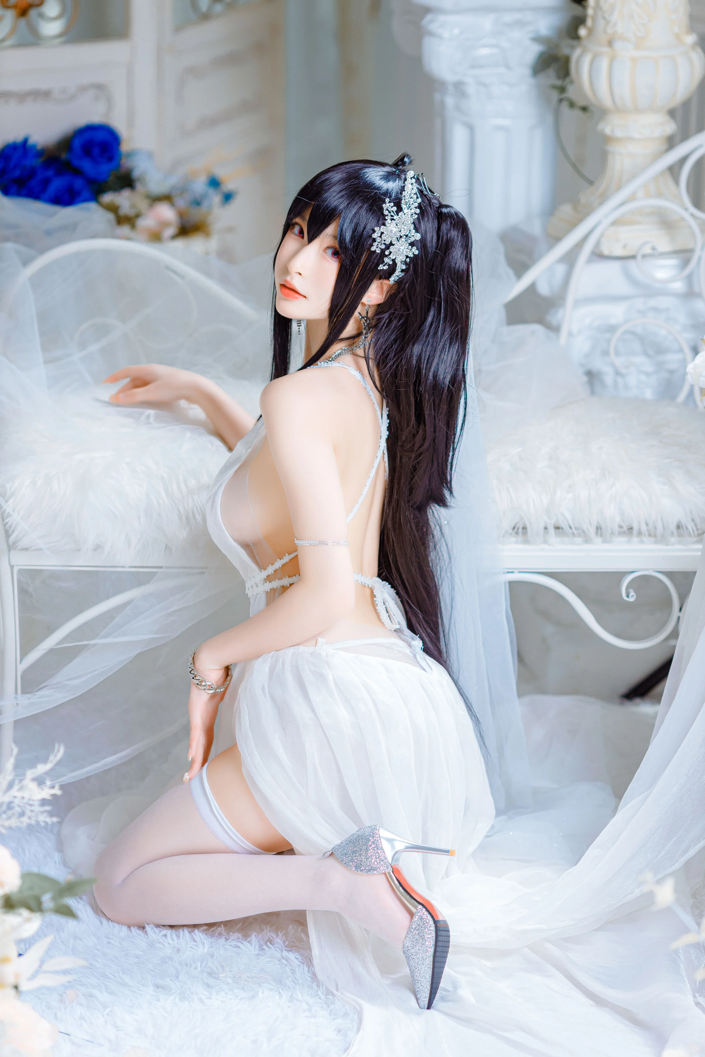 Đọc truyện hentai Tuyển tập Albums siêu phẩm Cosplay - Chap 525 - Shimizu Yuno - Taihou wedding dress