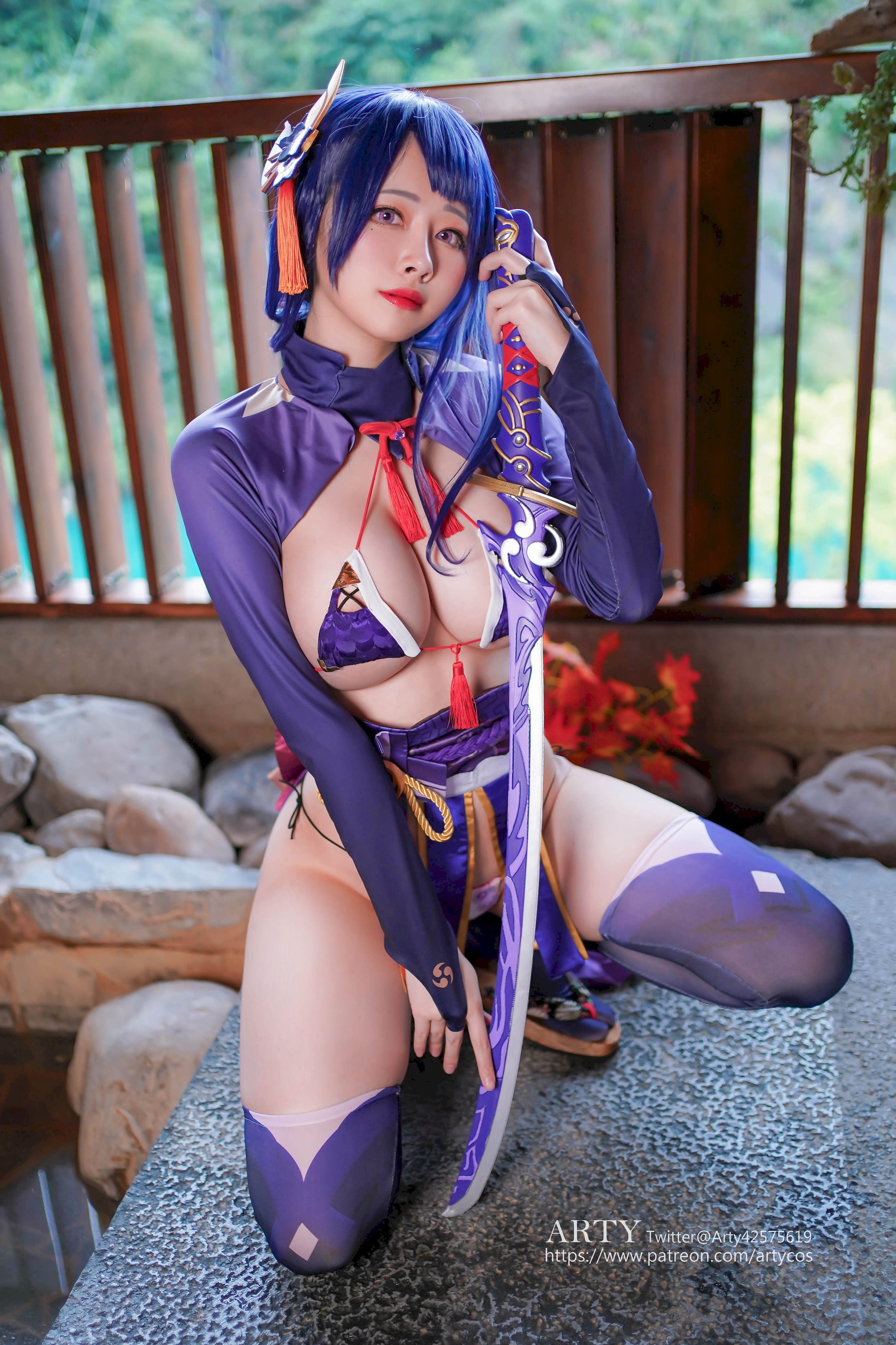 Đọc truyện hentai Tuyển tập Albums siêu phẩm Cosplay - Chap 668 - Arty Huang - Genshin Raiden Shogun