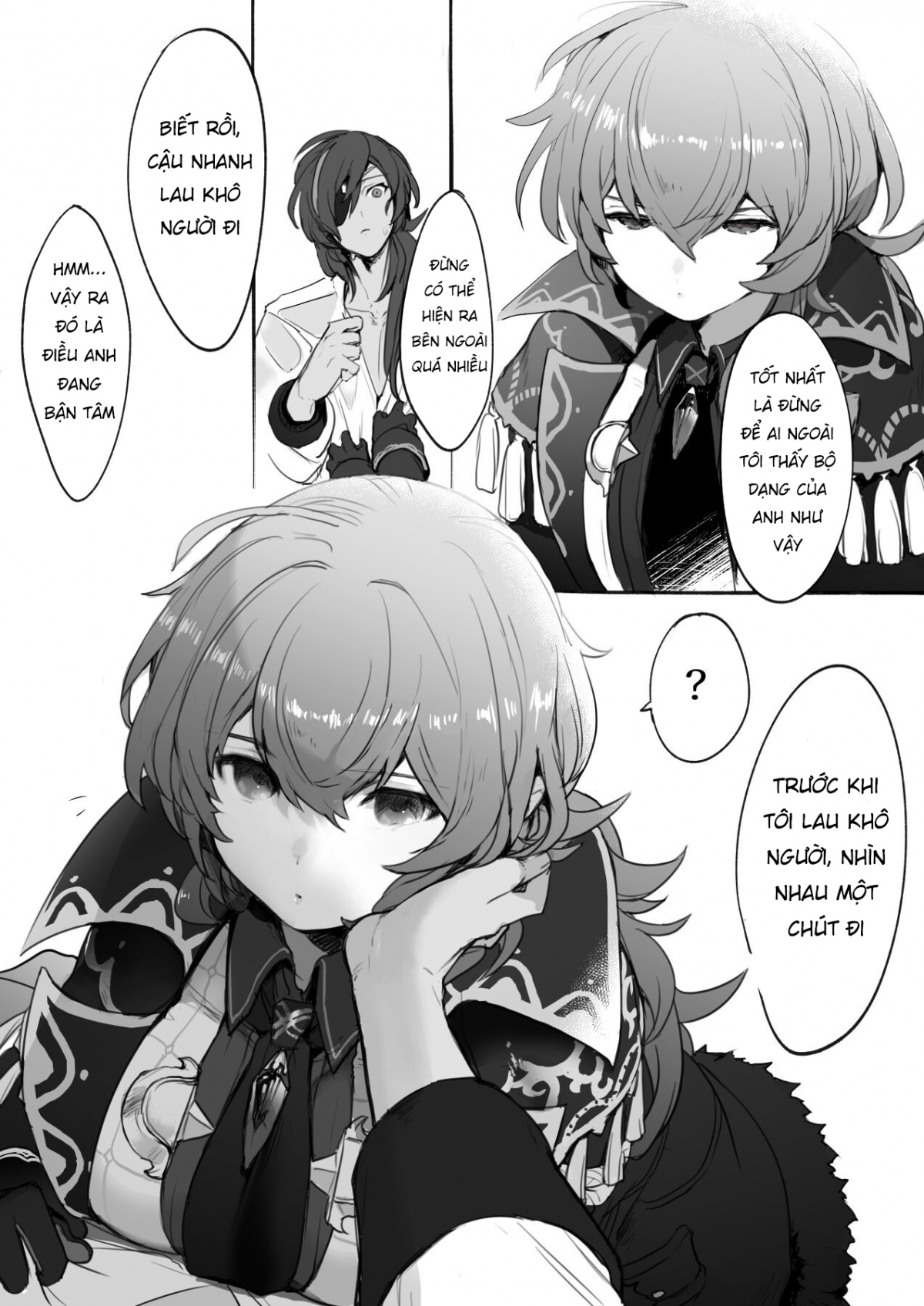 Đọc truyện hentai Đôi bạn thân Kaeya & Diluc Wa - Oneshot