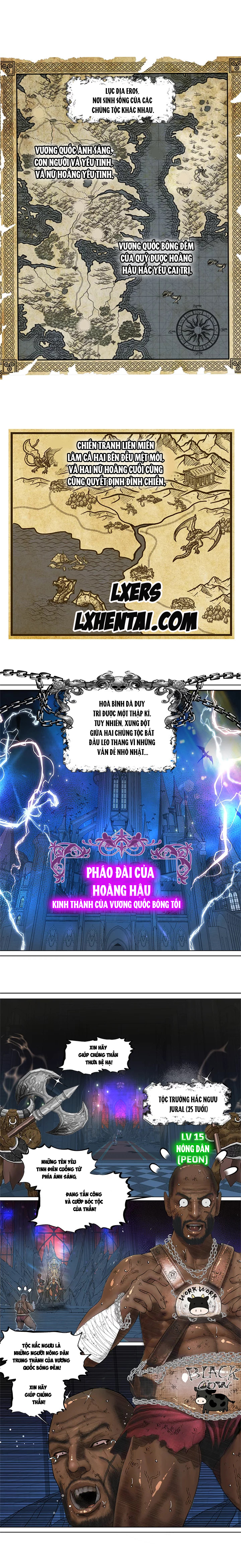 Đọc truyện hentai Nữ Hoàng Dark Elf Và Nô Lệ Orc - Chap 1