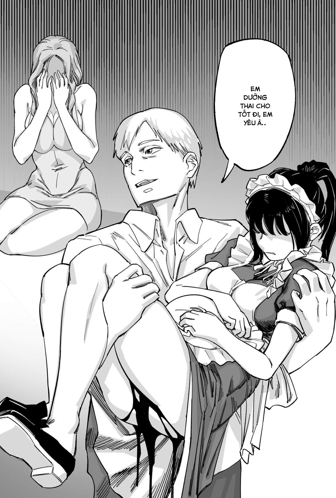 Đọc truyện hentai Gia đình giàu có sống sót - Chap 2