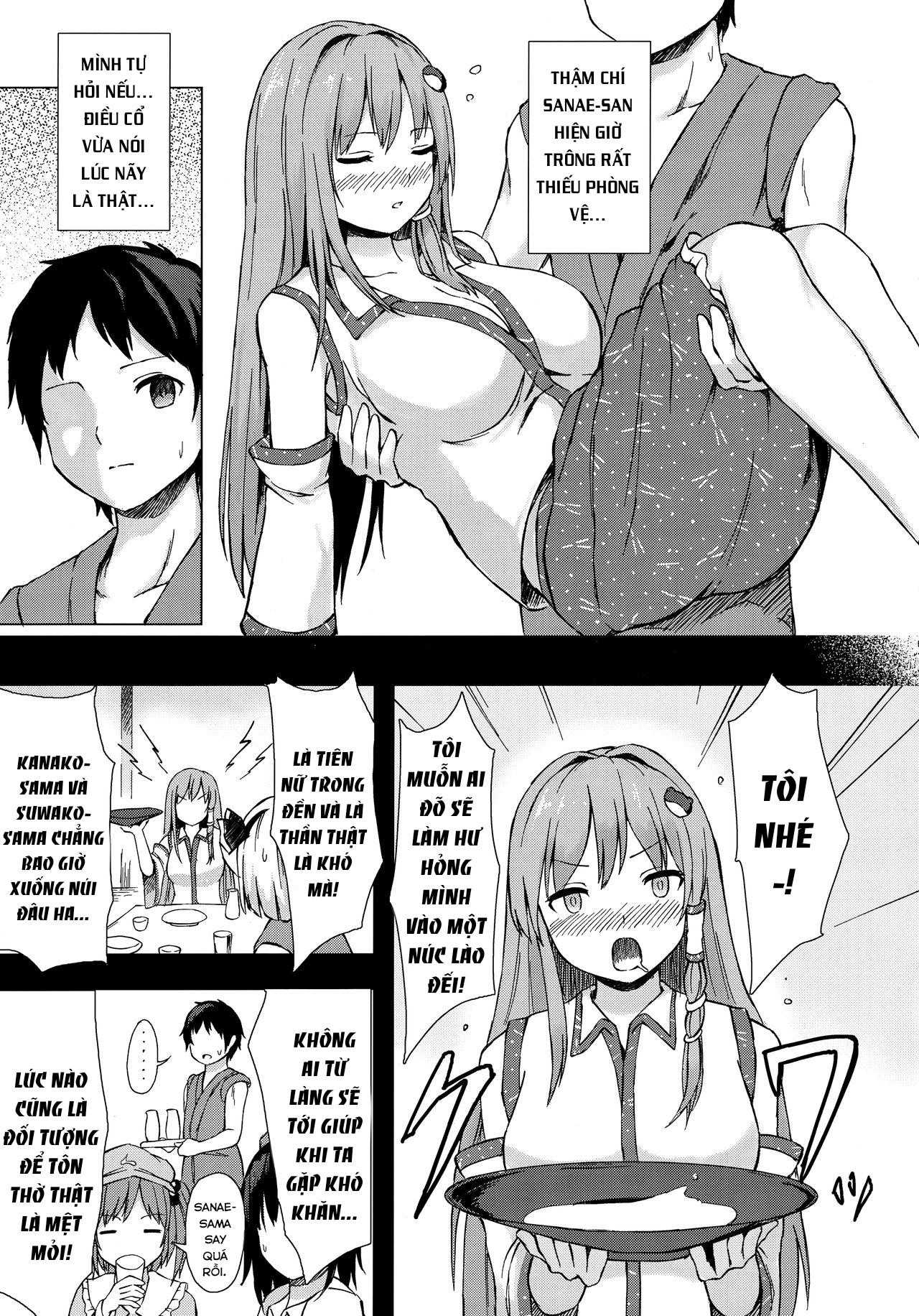 Đọc truyện hentai Đêm ngọt ngào với Sanae-san. - Oneshot