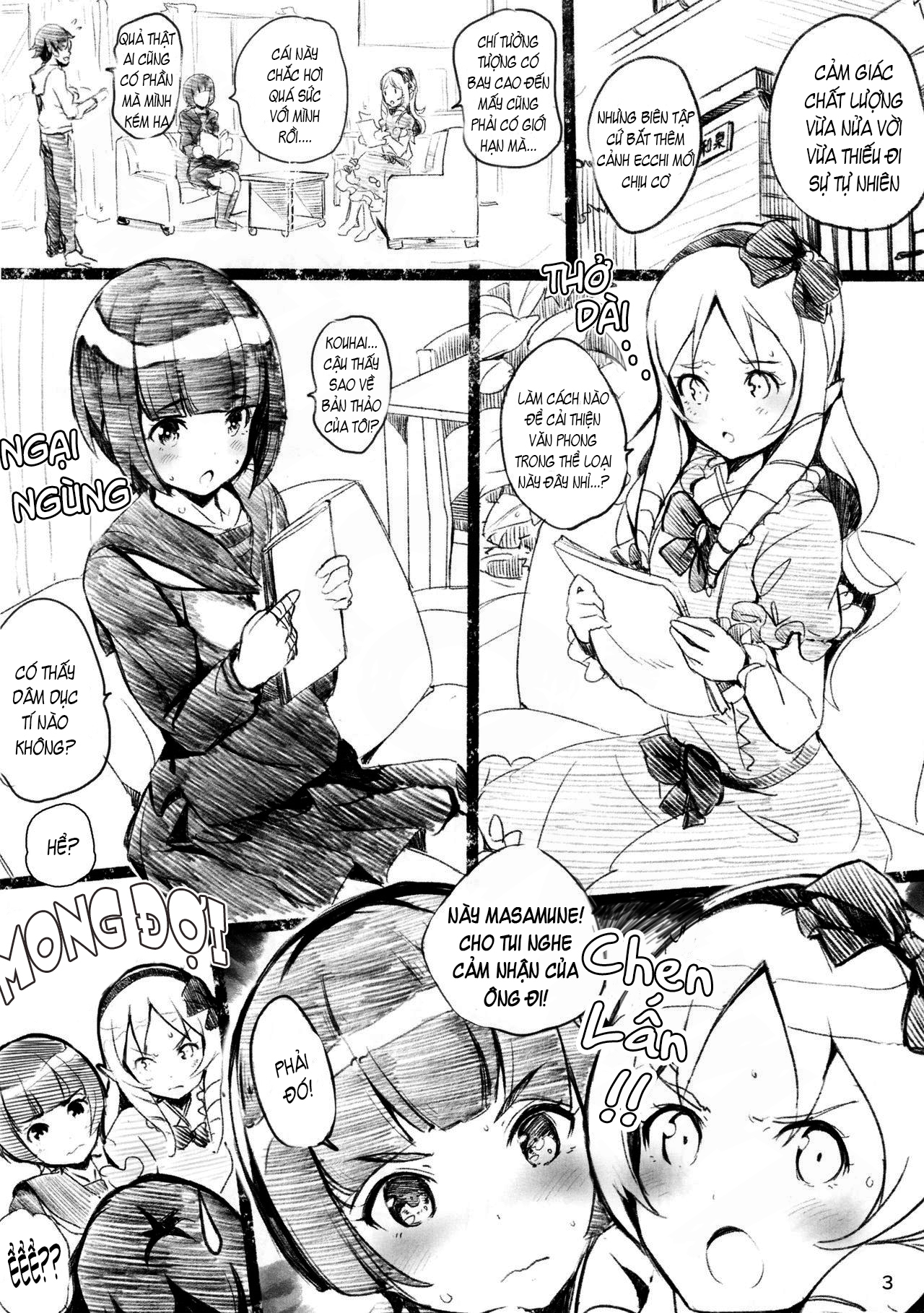 Đọc truyện hentai Muramasa-senpai no Ero Light Novel Shuzai - Oneshot