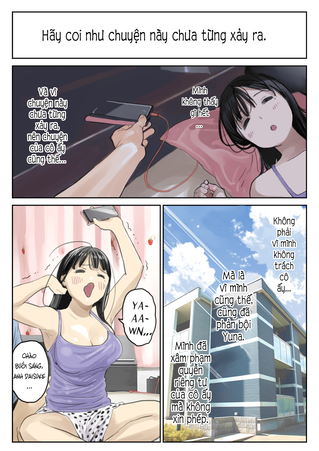 Đọc truyện hentai Phát hiện sừng khi xem trộm điện thoại bạn gái (Phần 2) - Chap 1: Quay đầu là bờ