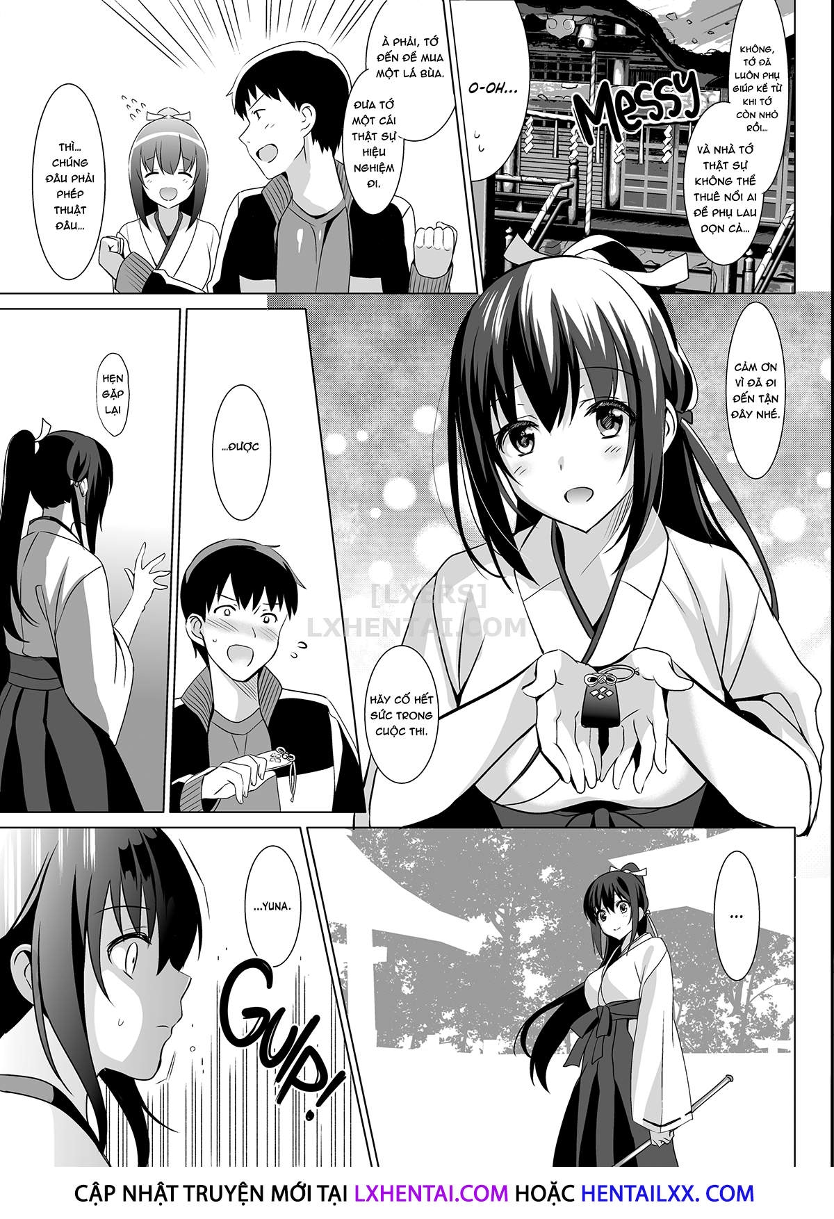 Đọc truyện hentai Shrine Maiden's Lost Purity - Oneshot