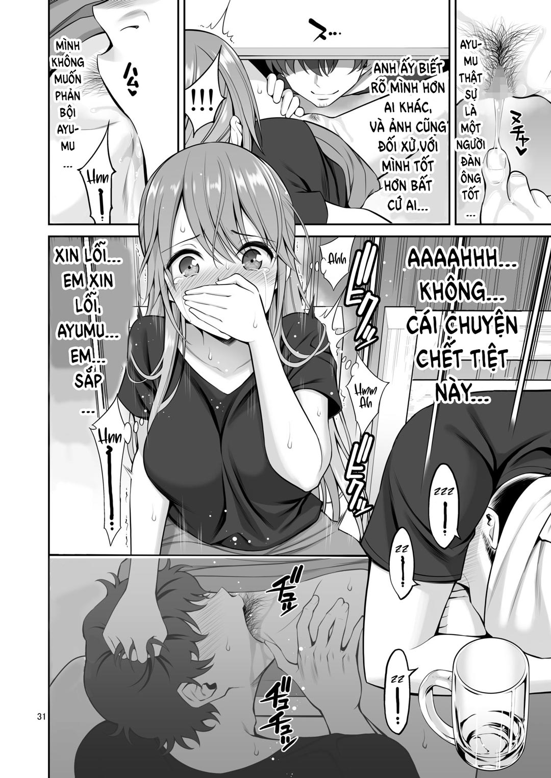 Đọc truyện hentai Motoyan Zuma Otto no Tonari de Hatsuiki - Oneshot