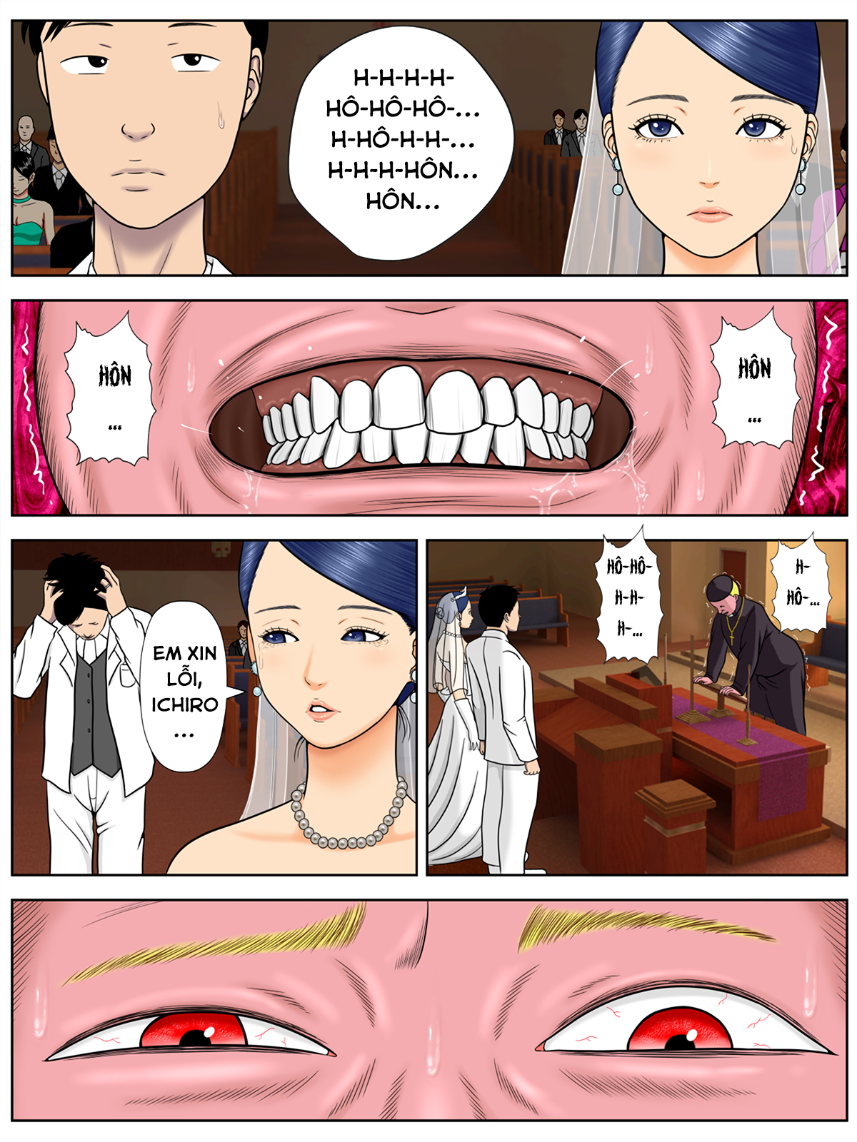 Đọc truyện hentai FUCK OR DIE - Chap 1. Case 1: Cô dâu và chú rể;