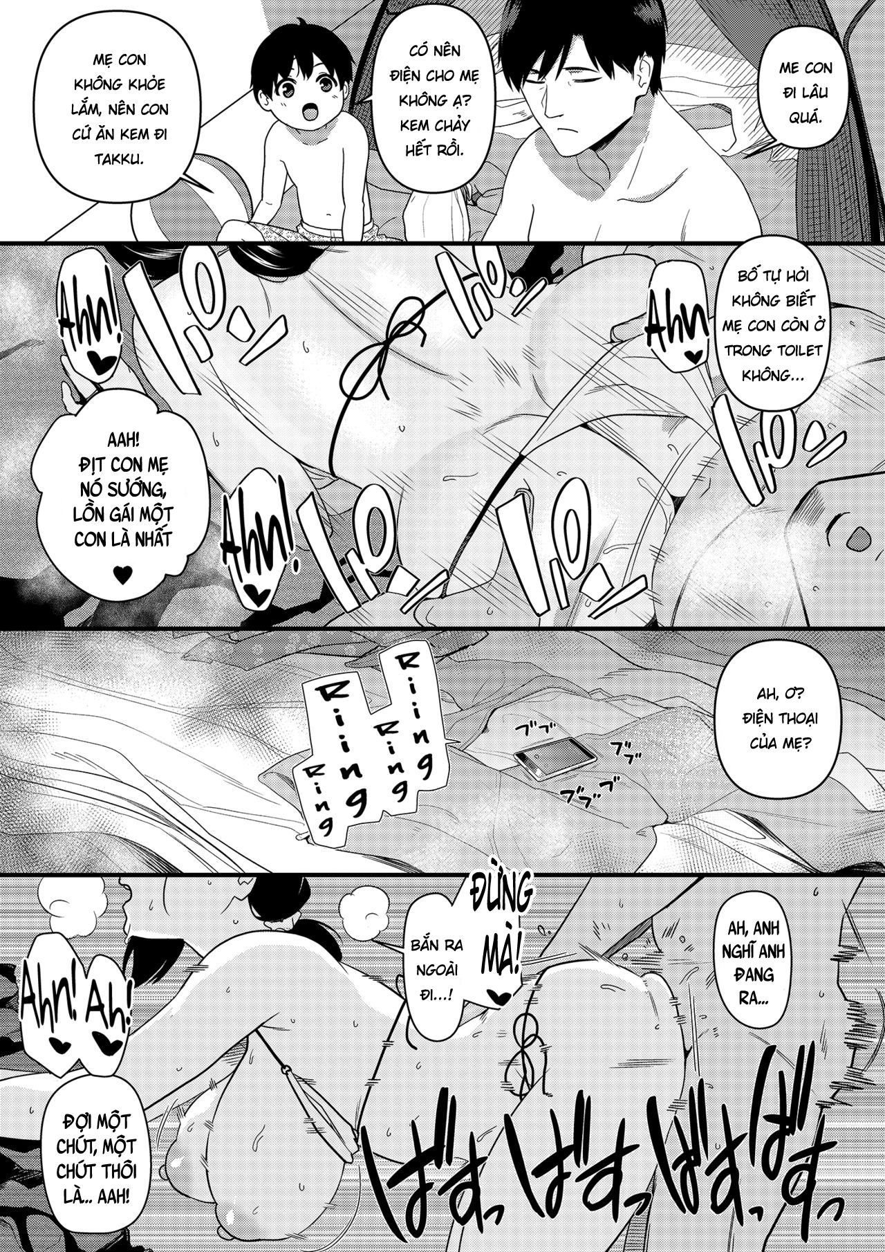 Đọc truyện hentai Mama was Hit on at the Beach - Chap 1.2