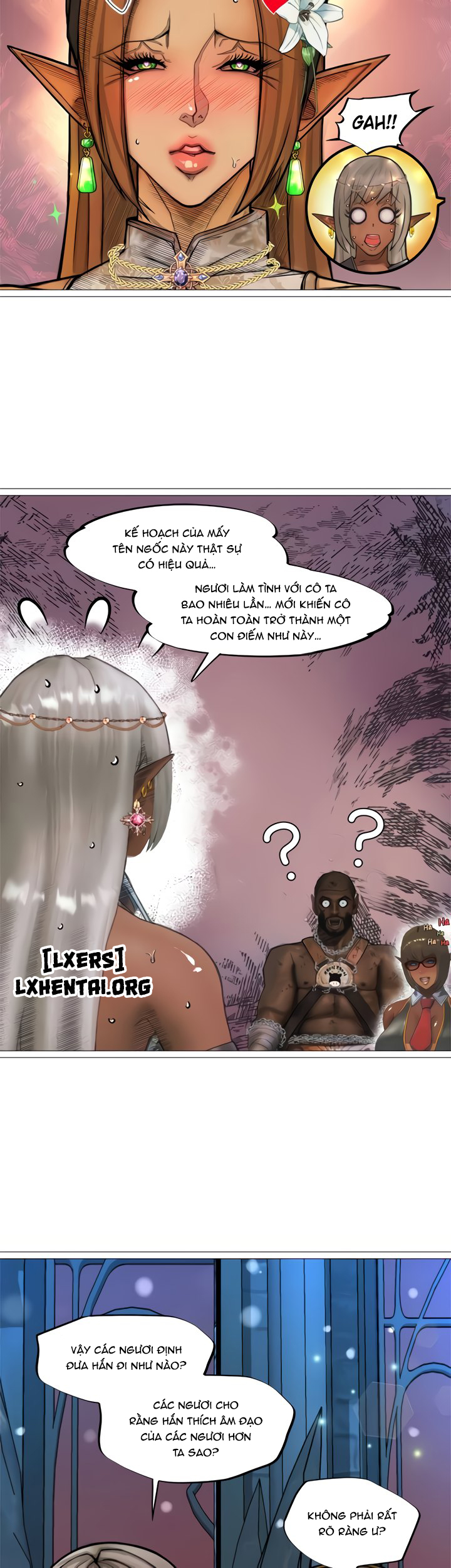 Đọc truyện hentai Nữ Hoàng Dark Elf Và Nô Lệ Orc - Chap 31 - END