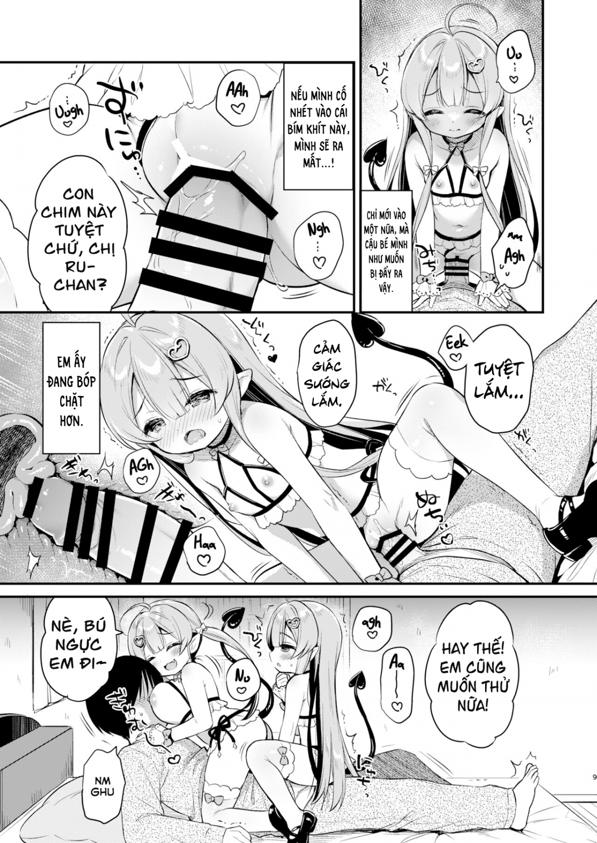 Đọc truyện hentai Cặp song sinh tấn công Succubus-chan - Chap 1