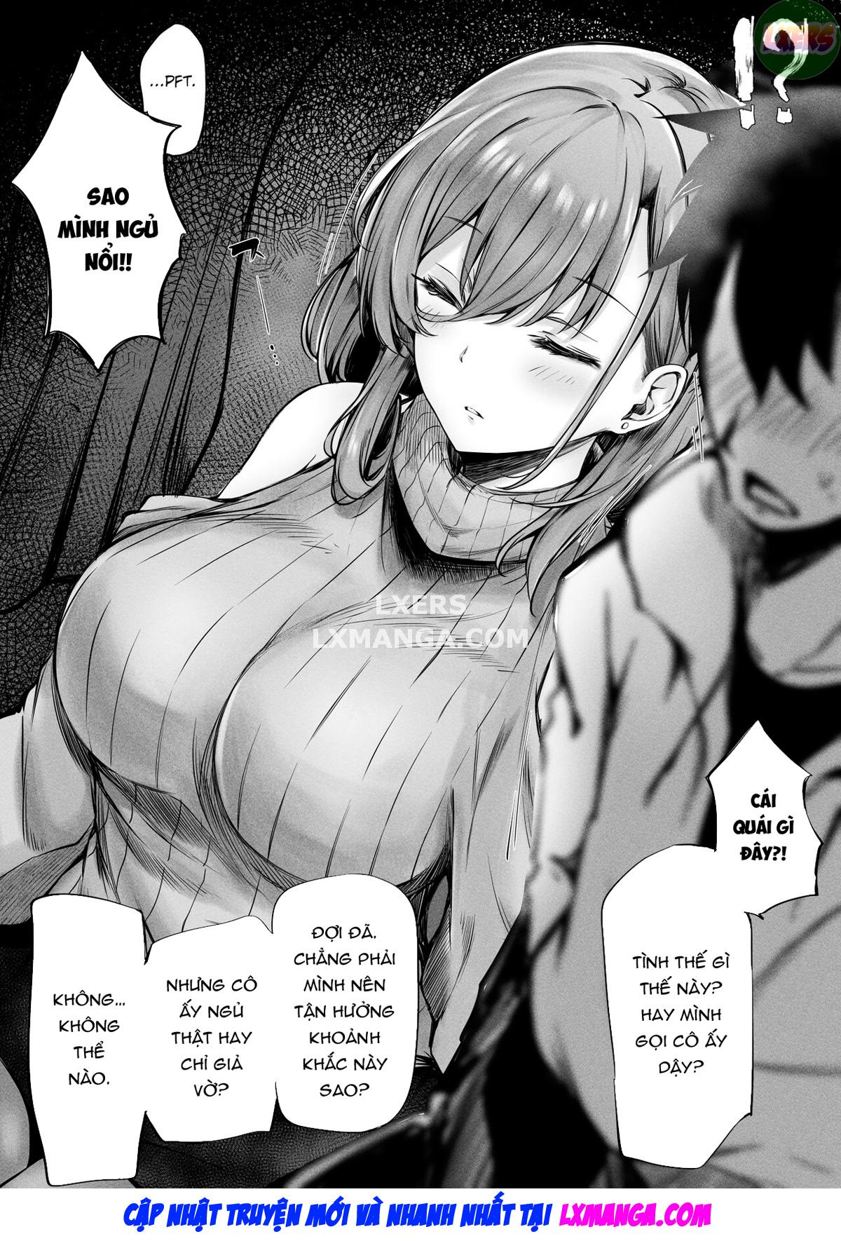 Đọc truyện hentai Người phụ nữ bên cạnh tôi quá dâm đãng, tôi thủ dâm và cô ấy đã bí mật giúp tôi ra ngoài - Oneshot