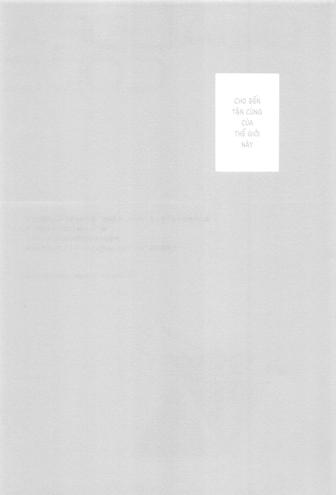 Đọc truyện hentai Cho đến Tận cùng của Thế giới này - Oneshot